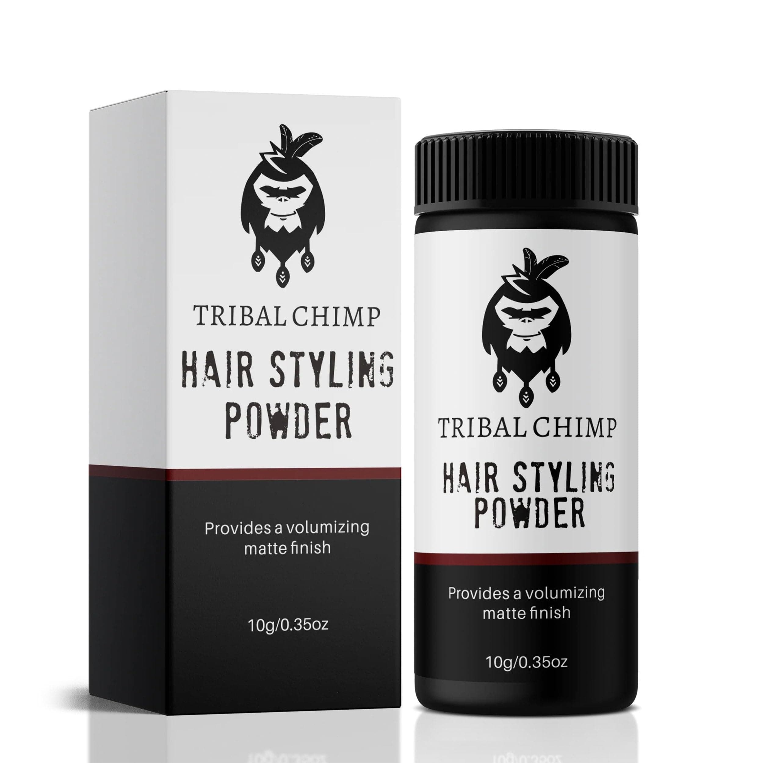 Tribal Chimp Hair Styling Powder for Men & Women – Hair Volumizer & Texture Powder for All Hair Types with Matte Finish – 24H Invisible Hold, Adds Volume & Texture, Non-Sticky and Smells Great – 10g