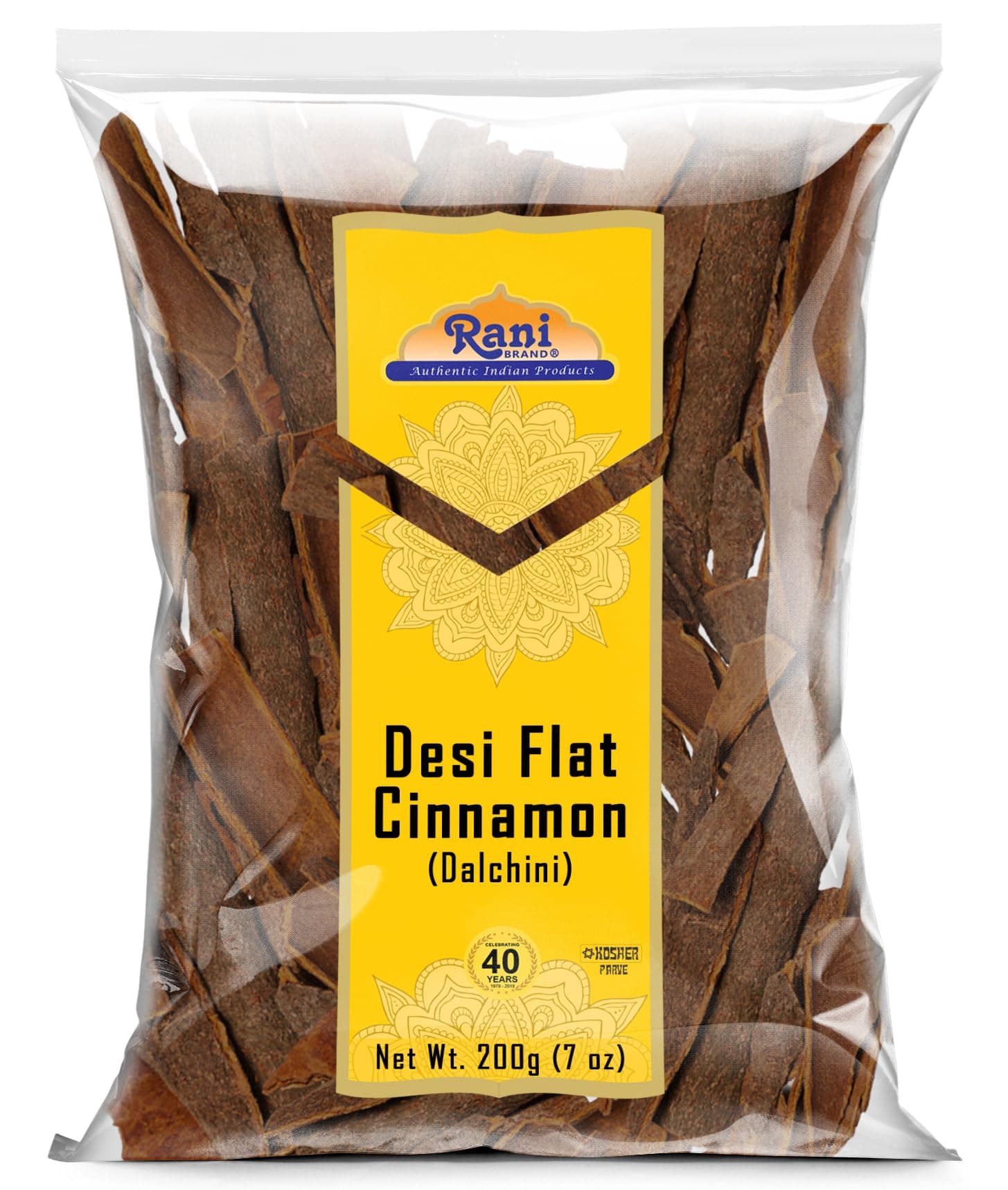 Rani Desi (Dalchini) Flat Cinnamon 7oz (200g) ~ All Natural | Vegan | Gluten Friendly | NON-GMO Kosher | Indian Origin