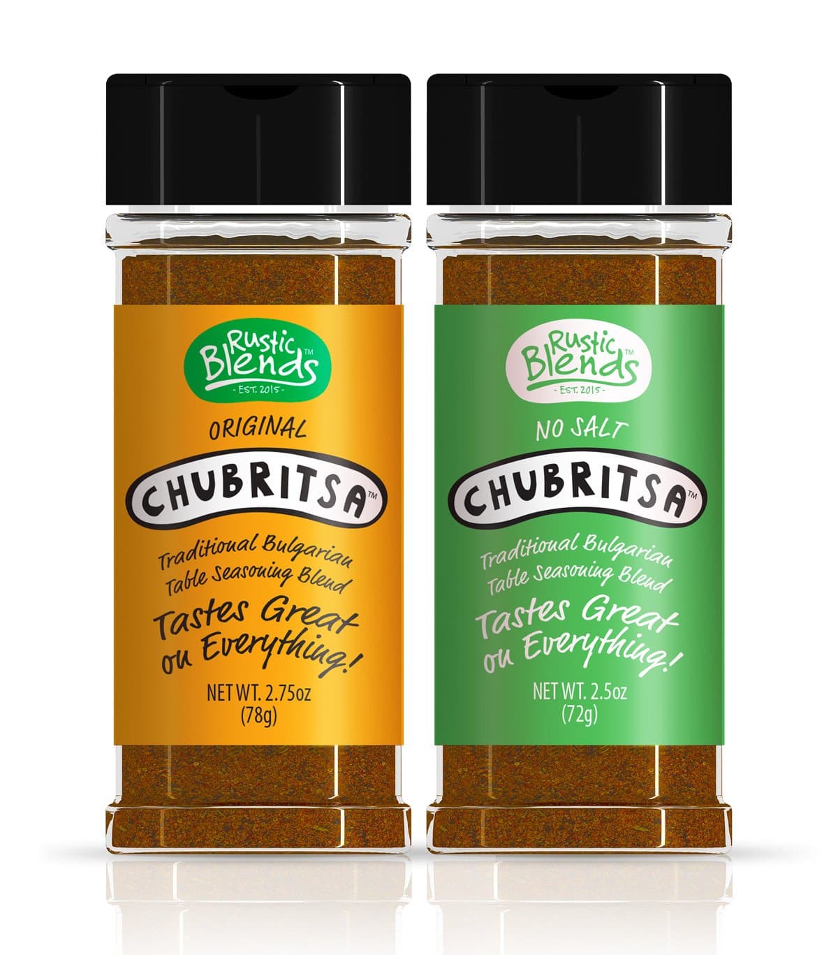Chubritsa - Table Seasoning Blend (Original + No Salt, 2 Bottles)
