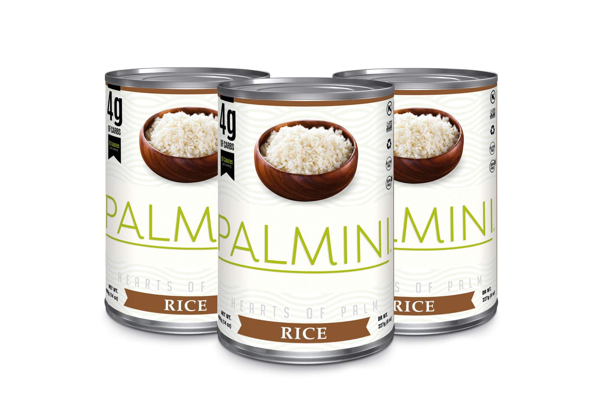 Palmini Low Carb Rice | 4g of Carbs | As Seen On Shark Tank | Gluten Free (14 Ounce (Pack of 3))