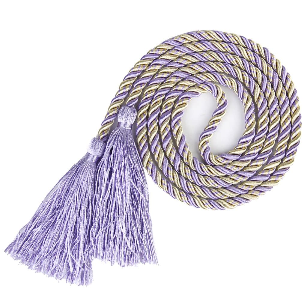1 Pair Tassel Rope Curtain Tiebacks Tie Backs Living Bed Room Light Purple + Golden