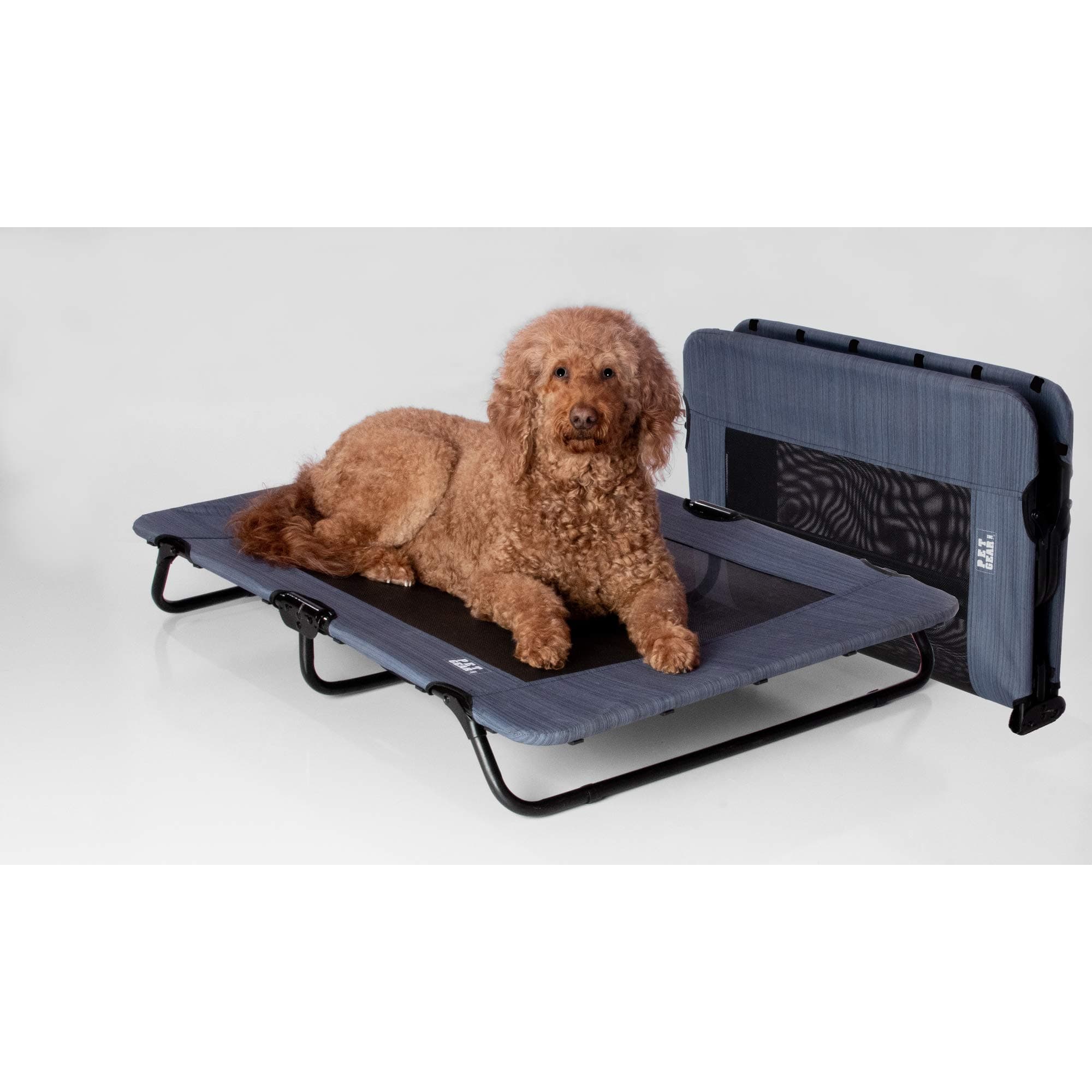 Lifestyle Pet Cot Elevated Bed, No Assembly Required, Premium Tear Resistant Cooling Mesh, Indoor & Outdoor, Lightweight & Portable, 3 Models, 2 Colors