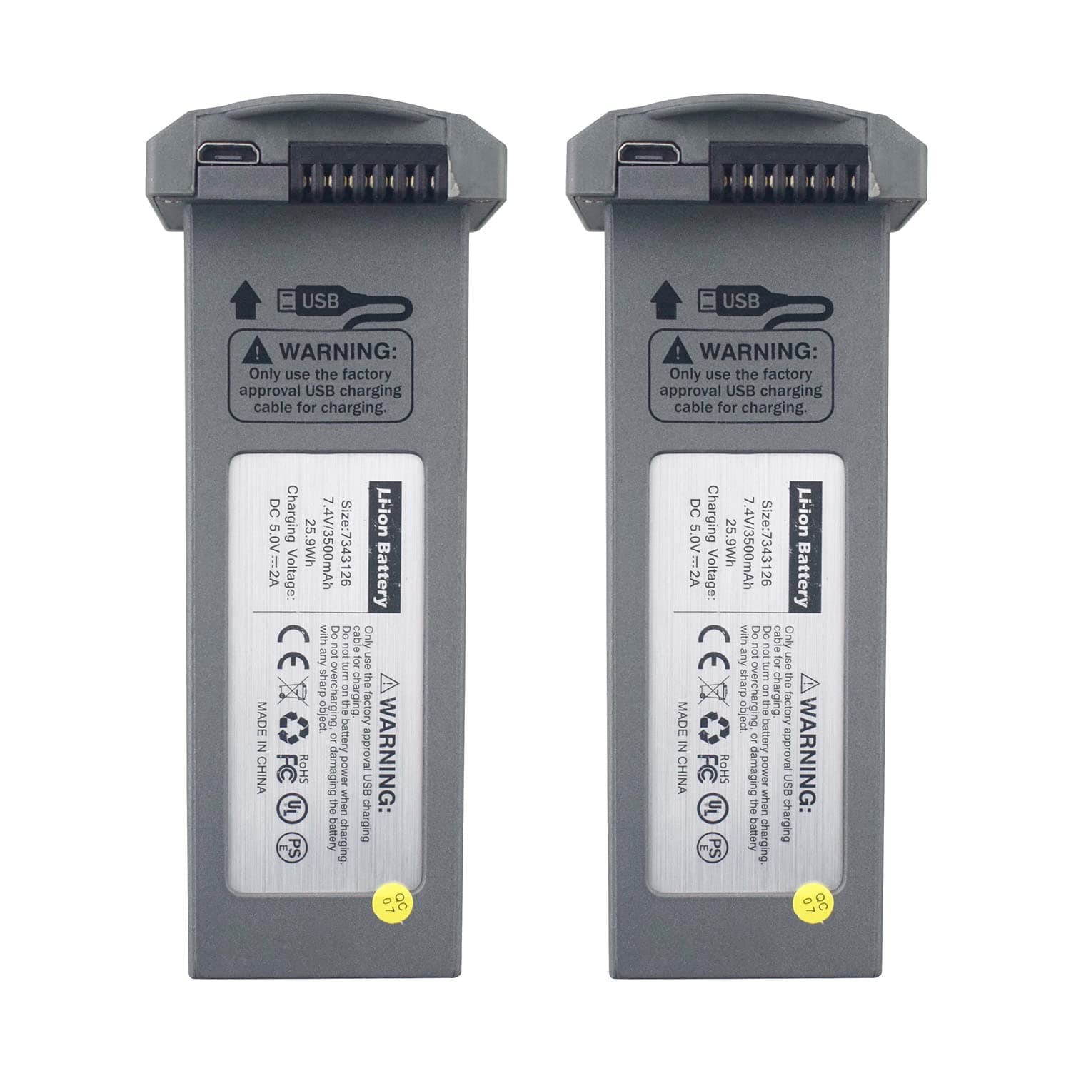 2PCS 7.4V 3500mAh Lithium Battery for 4DF4 4D-F4 Folding Aerial Photography Quadcopter Accessories Brushless Motor Remote Control Drone