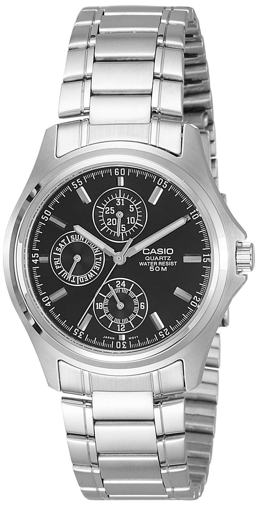 Casio MTP-1246D-1AVDF Men's Watch Stainless Steel Bracelet Silver