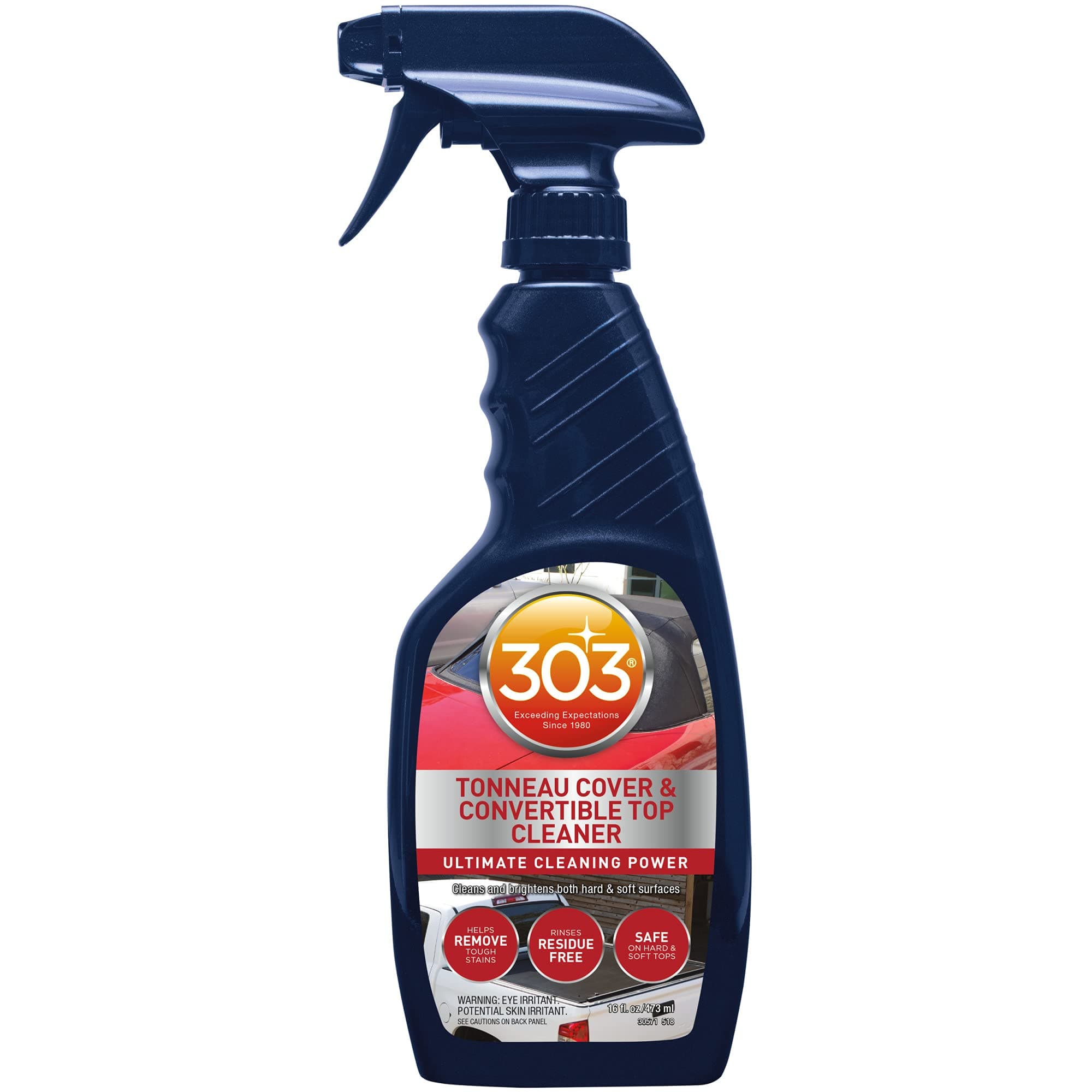 30571CSR Tonneau Cover and Convertible Top Cleaner - Vinyl and Fabric Top Cleaner - Ultimate Cleaning Power - Helps Remove Tough Stains - Rinses Residue Free - 16 fl. oz. Packaging May Vary