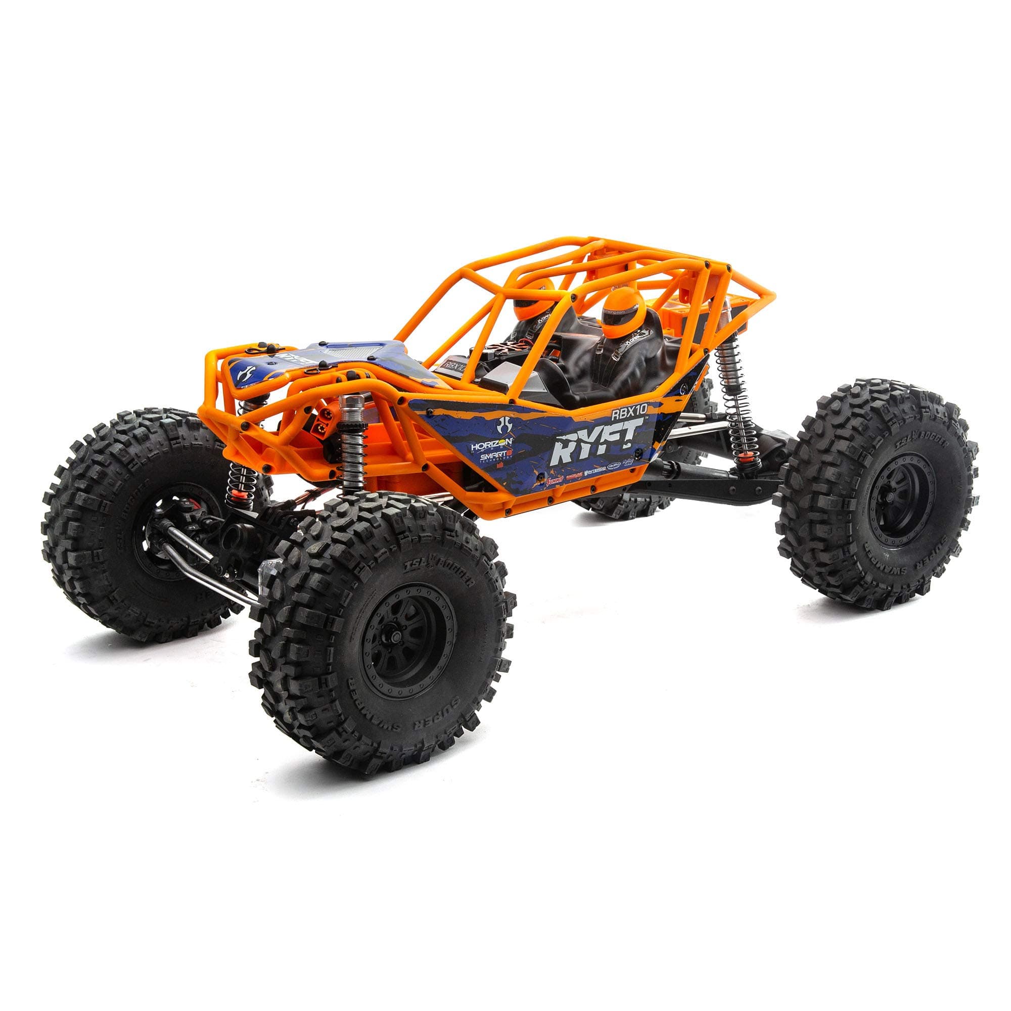RC Truck 1/10 RBX10 Ryft 4WD Brushless Rock Bouncer RTR (Battery and Charger Not Included), Orange, AXI03005T1, Unisex Adult
