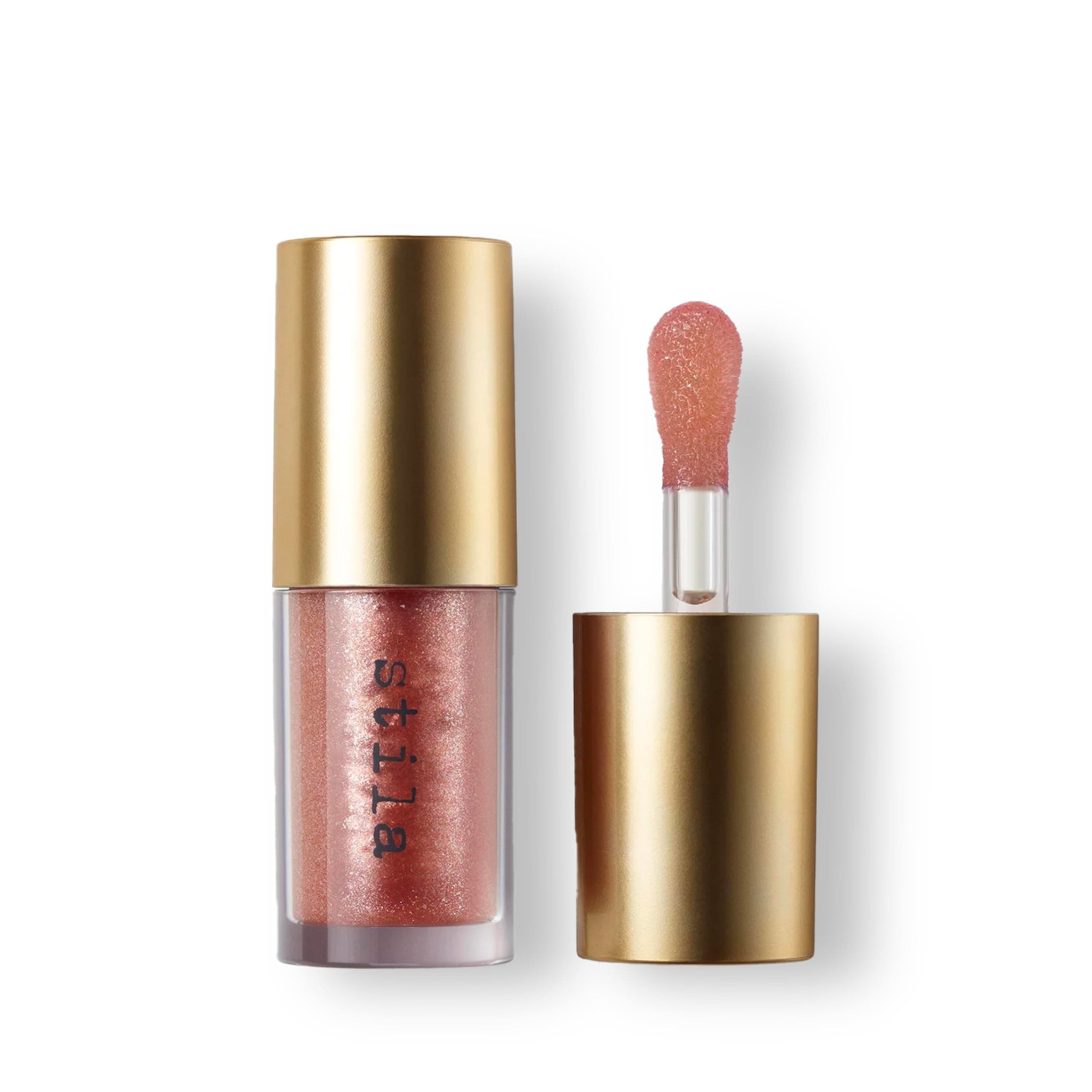 Stila Heavens Dew Lip Oil Kitten Komet – Peach Pink Lip Oil with Shimmer – Cr...
