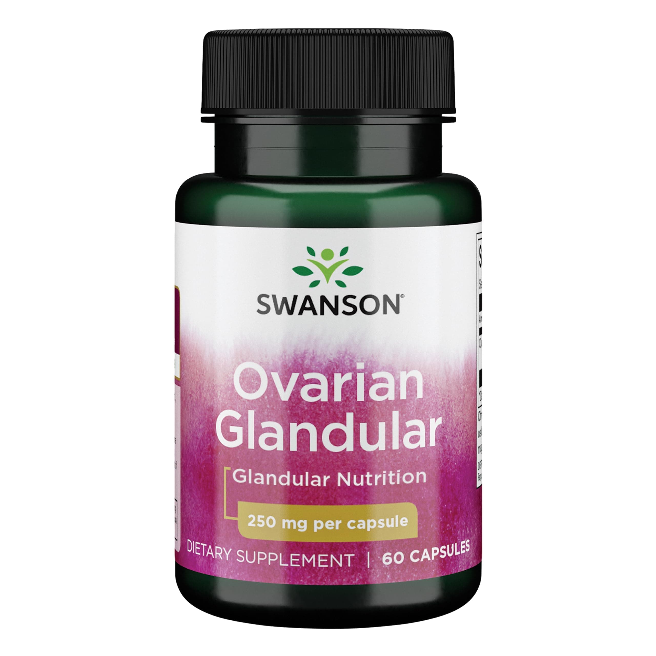 Raw Ovarian Glandular Capsules - 250mg, 60