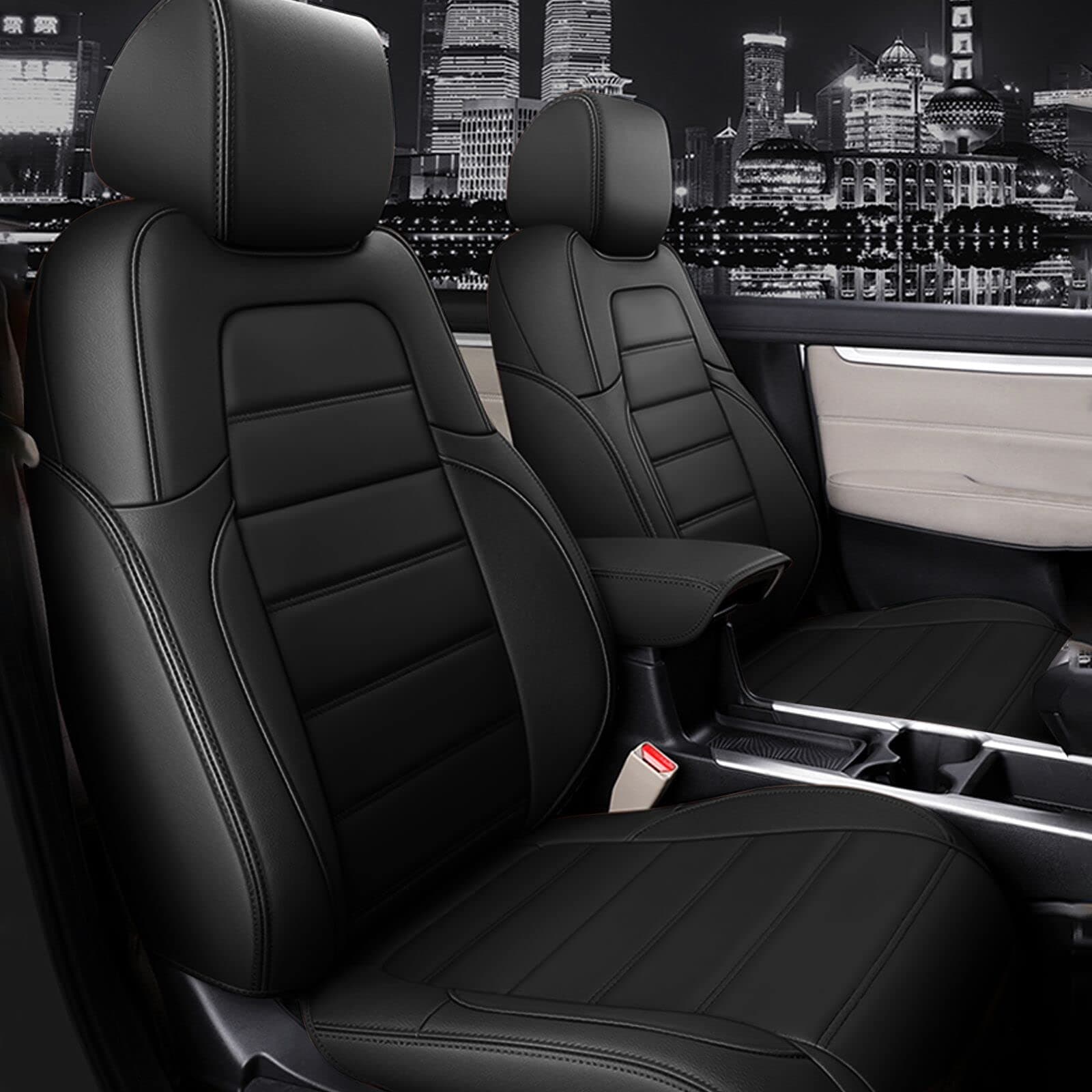 Custom Fit for Honda CRV Faux Leather Car Seat Covers Full Set Compatible for 2017 2018 2019 2020 2021 2022 CRV Seat Protector Compatible Airbag