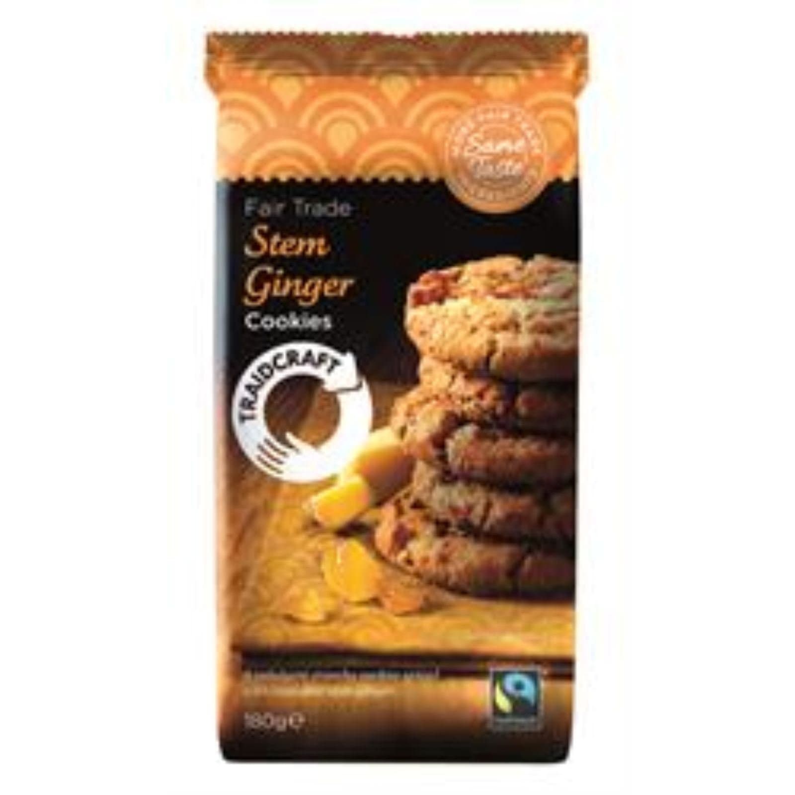 Traidcraft Stem Ginger Cookies 1 x 180g packs