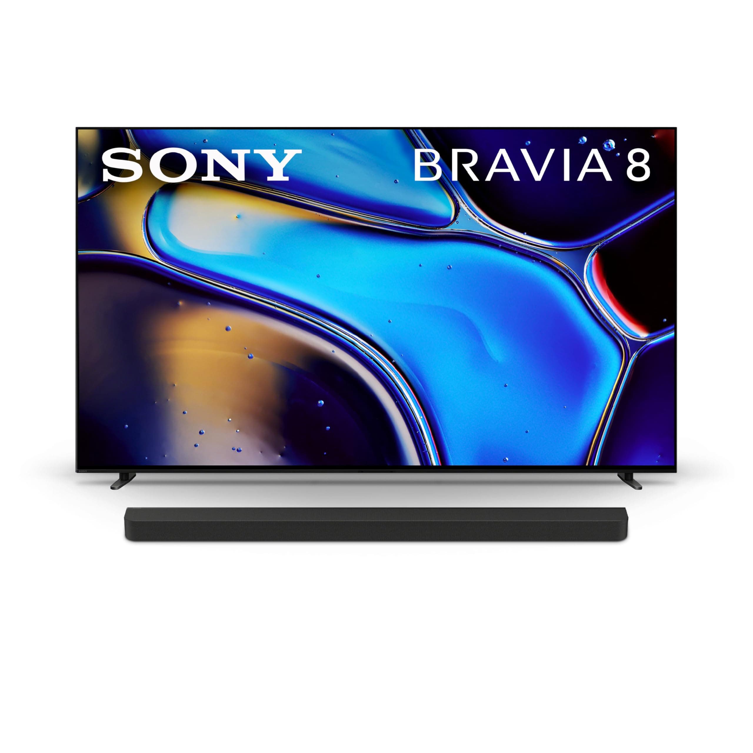 Sony 77 Inch OLED 4K Ultra HD TV BRAVIA 8 Smart Google TV with Dolby Vision HDR and Exclusive Features for PlayStation® 5 (K-77XR80), 2024 Model BRAVIA Theater Bar 9 Sound Bar