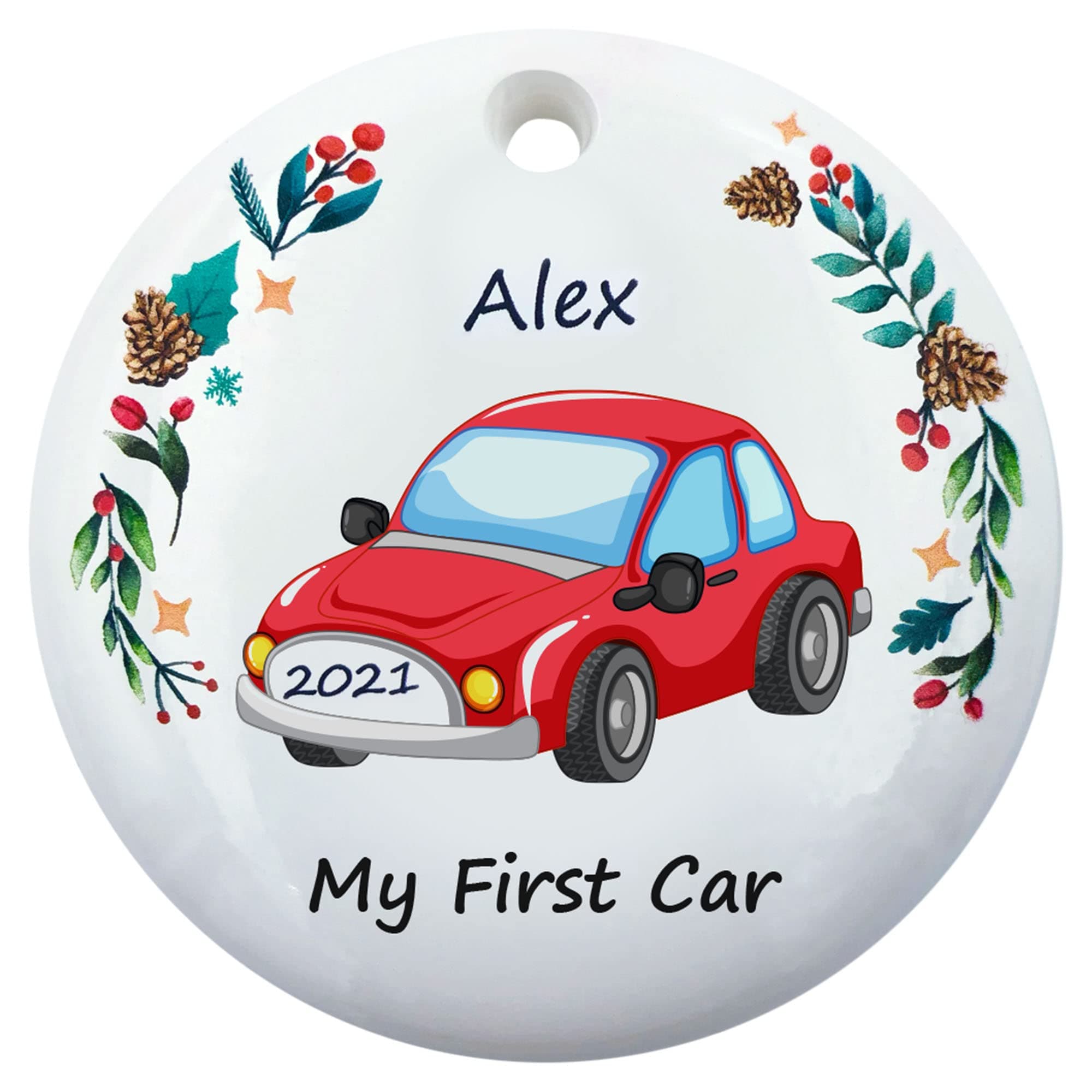 Personalized First Car Ornament, New Driver Gift, Our First Car