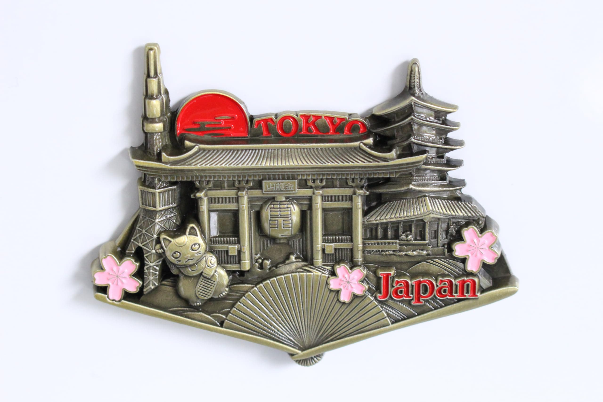 3D - JAPAN Tokyo Fuji Fridge Magnet Metal Sticker City Holiday Souvenir Travel Memory on Refrigerator Gift