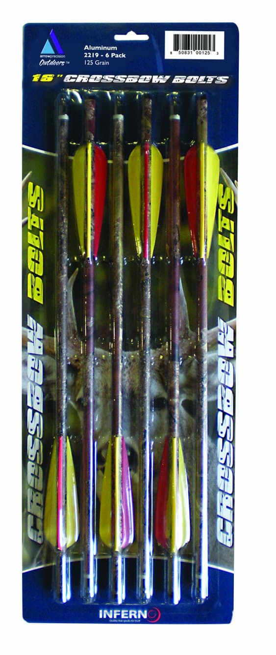 Arrow Precision 16" Camo Bolts 6 pack