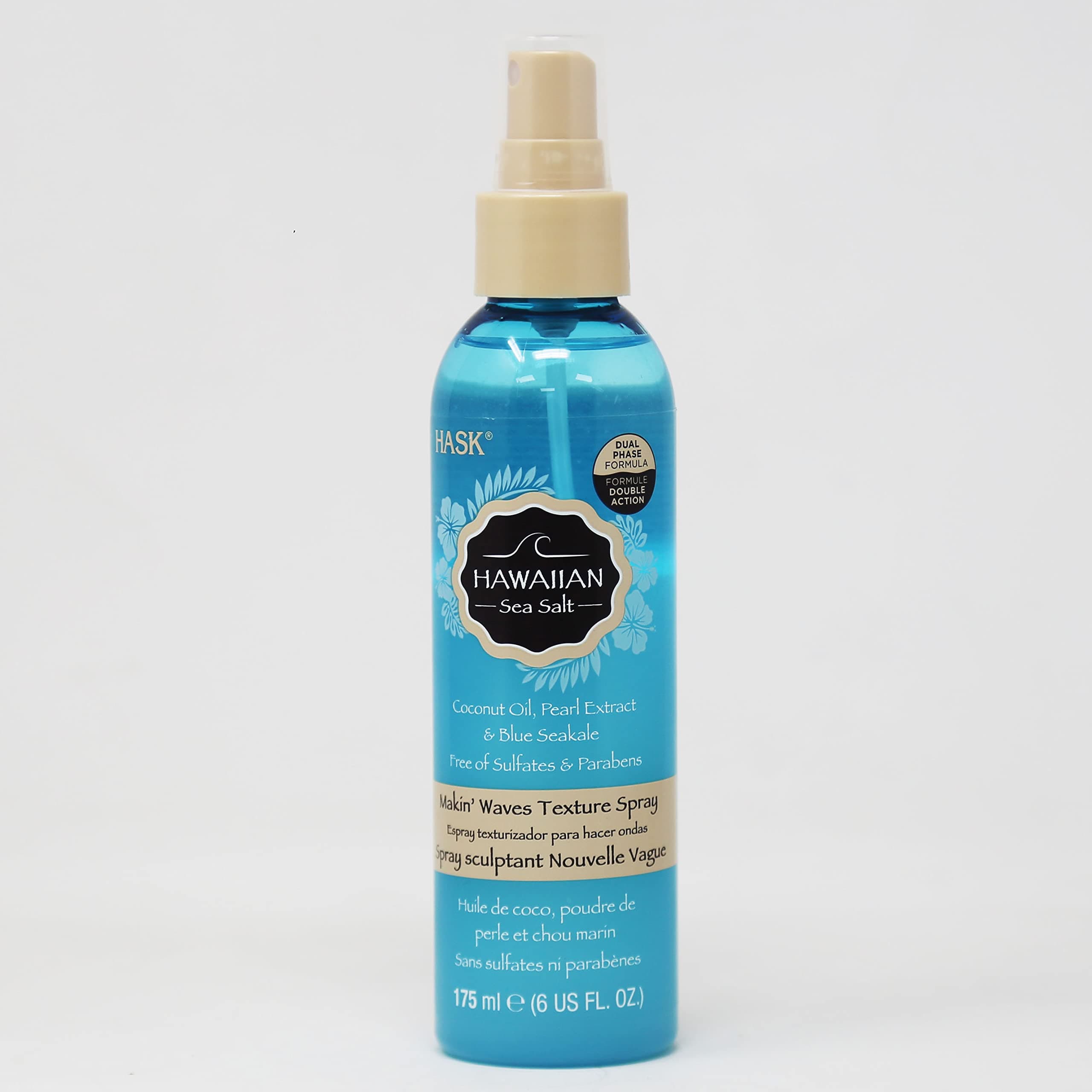 Hawaiian Sea Salt Makin Waves Texture Hair Spray With Coconut Oil, Pearl Extract & Blue Seakale, 6 Oz