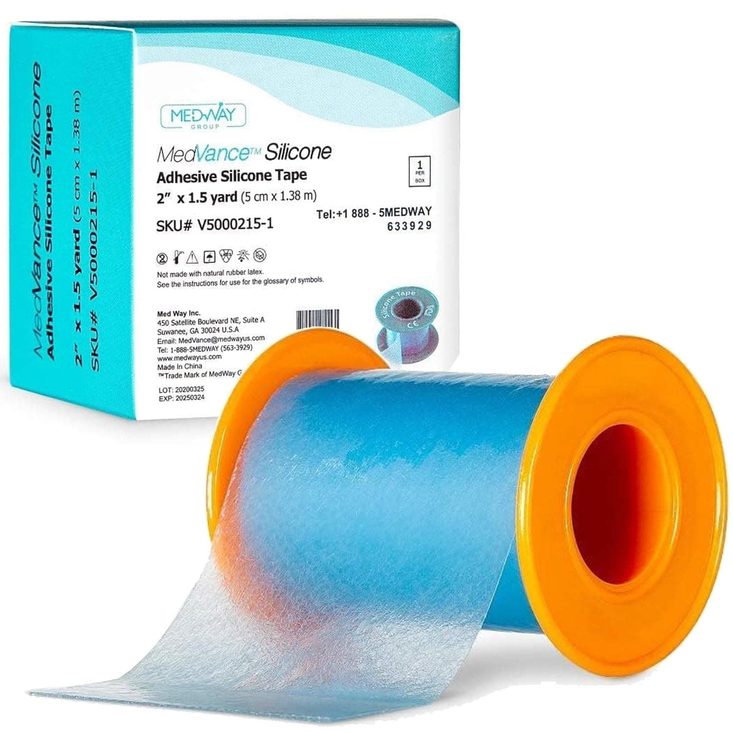 Silicone Tape 2" Wide Soft with Perforation and Cuttable (1 Pack, 1.5 Yards)