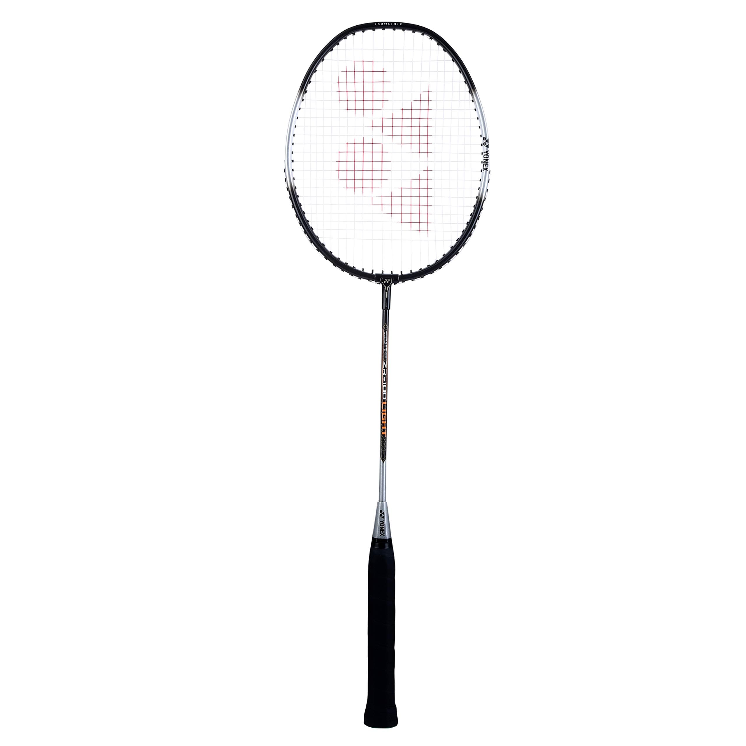 ZR 100 Light Aluminium Badminton Racquet with Full Cover | Made in India (Black,Pack of 1)