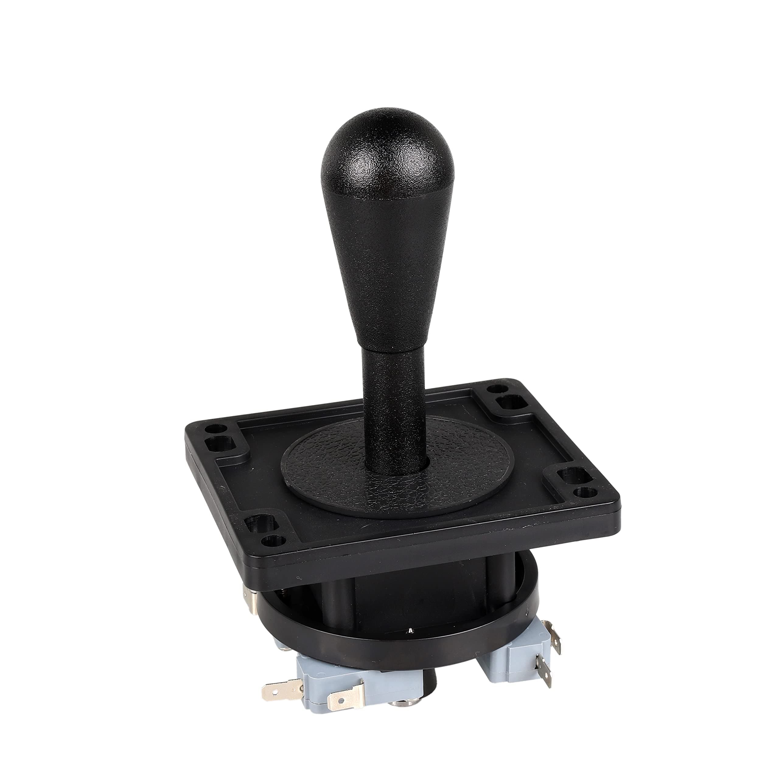 EG STARTS American Style Arcade Competition 2Pin Bat Joystick Switchable from 8 Ways Operation, Elliptical Handle, Precision 8-Way 0.187" (4.8mm) Terminal (Black)