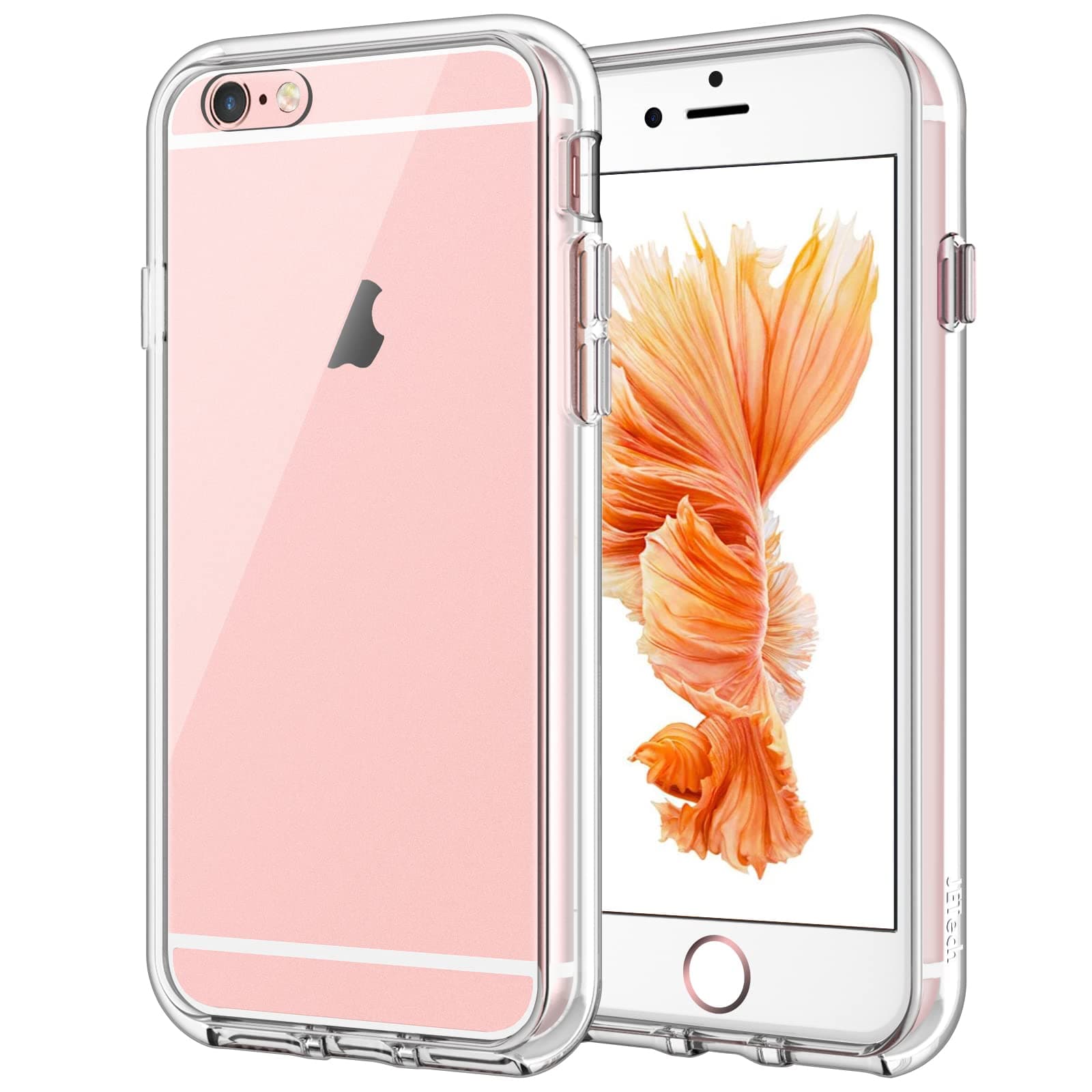 Case for iPhone 6 and iPhone 6s, Non-Yellowing Shockproof Phone Bumper Cover, Anti-Scratch Clear Back (Clear)
