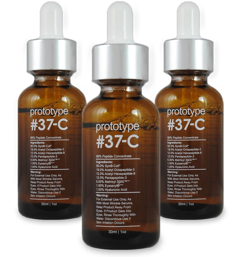Prototype 37-C (3 Pack) - Age & Beauty Serum with 99% Peptide Concentration