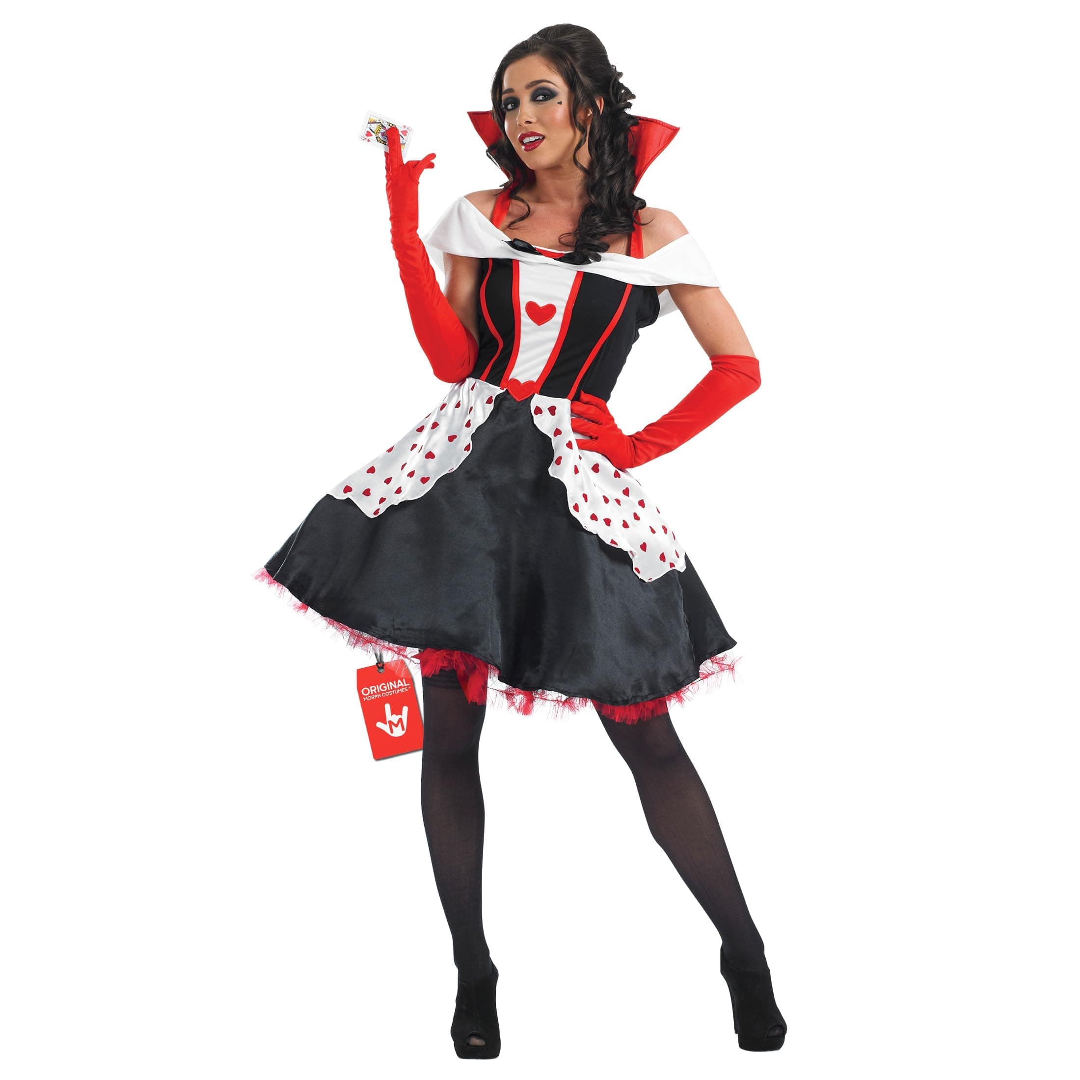 Fun Shack Queen of Hearts Costume Women, Heart Book Character Fancy Dress Costumes for Adults, Halloween Costumes Adult Women