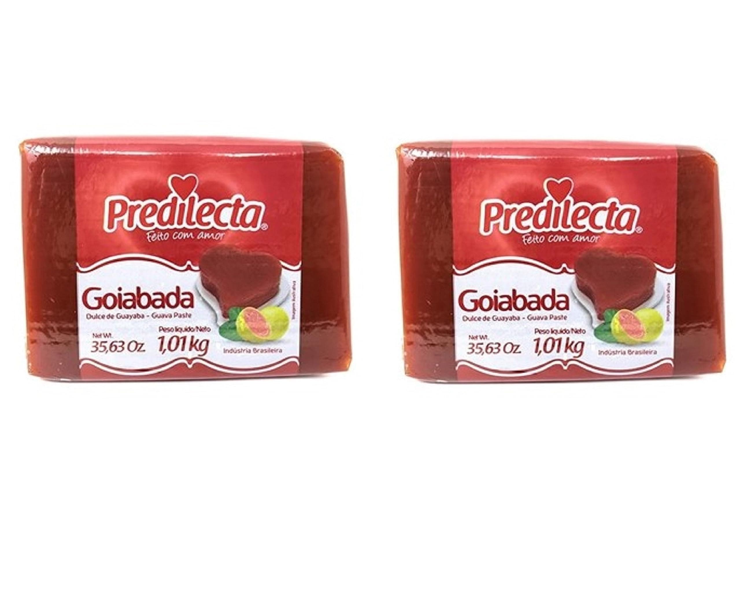 Predilecta - Guava Paste w/ Fruit Pieces - 35.27 oz (PACK OF 02) | Goiabada Cascão - 1.01kg
