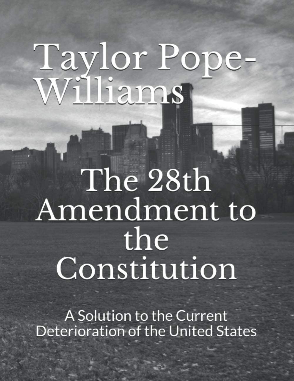The 28th Amendment to the Constitution: A Solution to the Current Deterioration of the United States