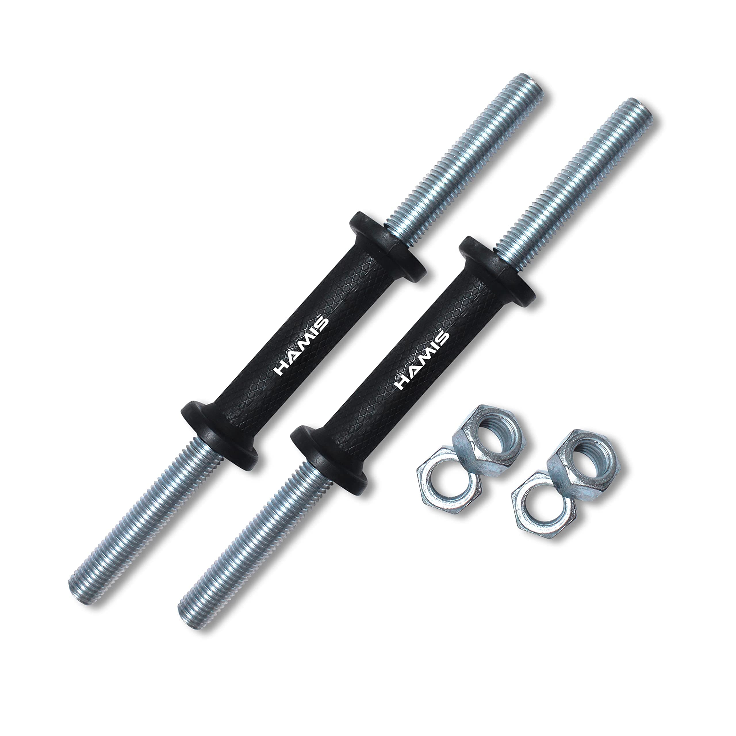 Hamis 14 Inch Steel Fitness Gym Weight Lifting Dumbbell Rod , Gym Dumbbell Rod 1 Pair
