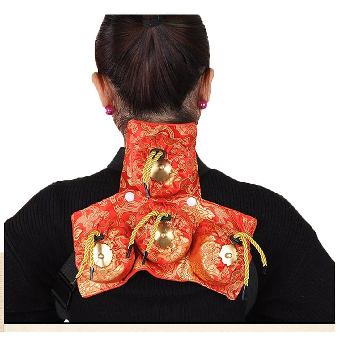 Copper Portable Moxibustion Therapy Burner Box for Acupuncture Point Warming Moxa Cone Body Healthcare Detachable Carry On Band Wormwood Tank Instrument Chinese Medicine Device (4) by Aimoxa