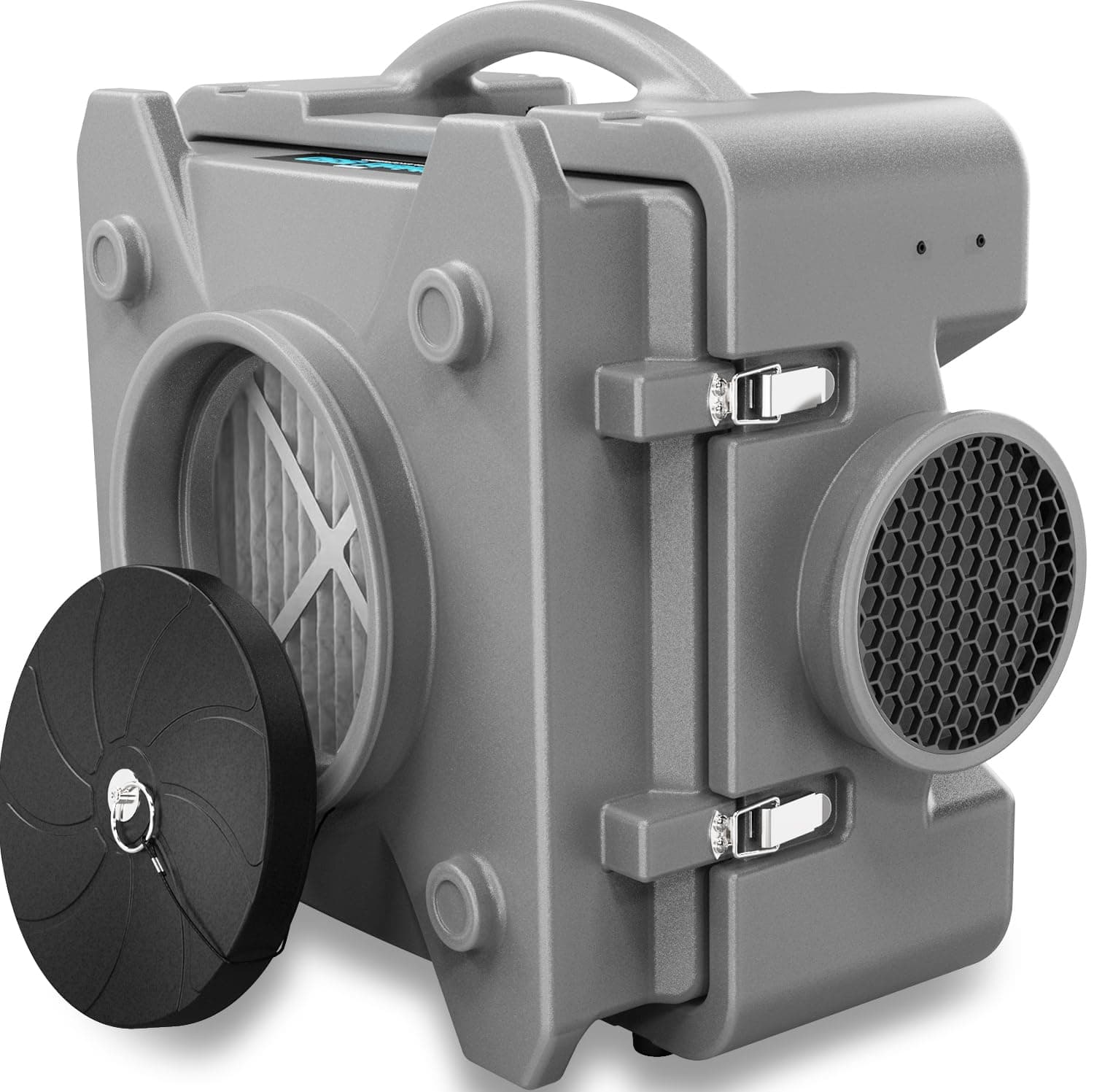 CADPXS Shield-550 Negative Machine Airbourne Cleaner HEPA Scrubber Water Damage Restoration Equipment Air Purifier, Air Scrubbers Grey