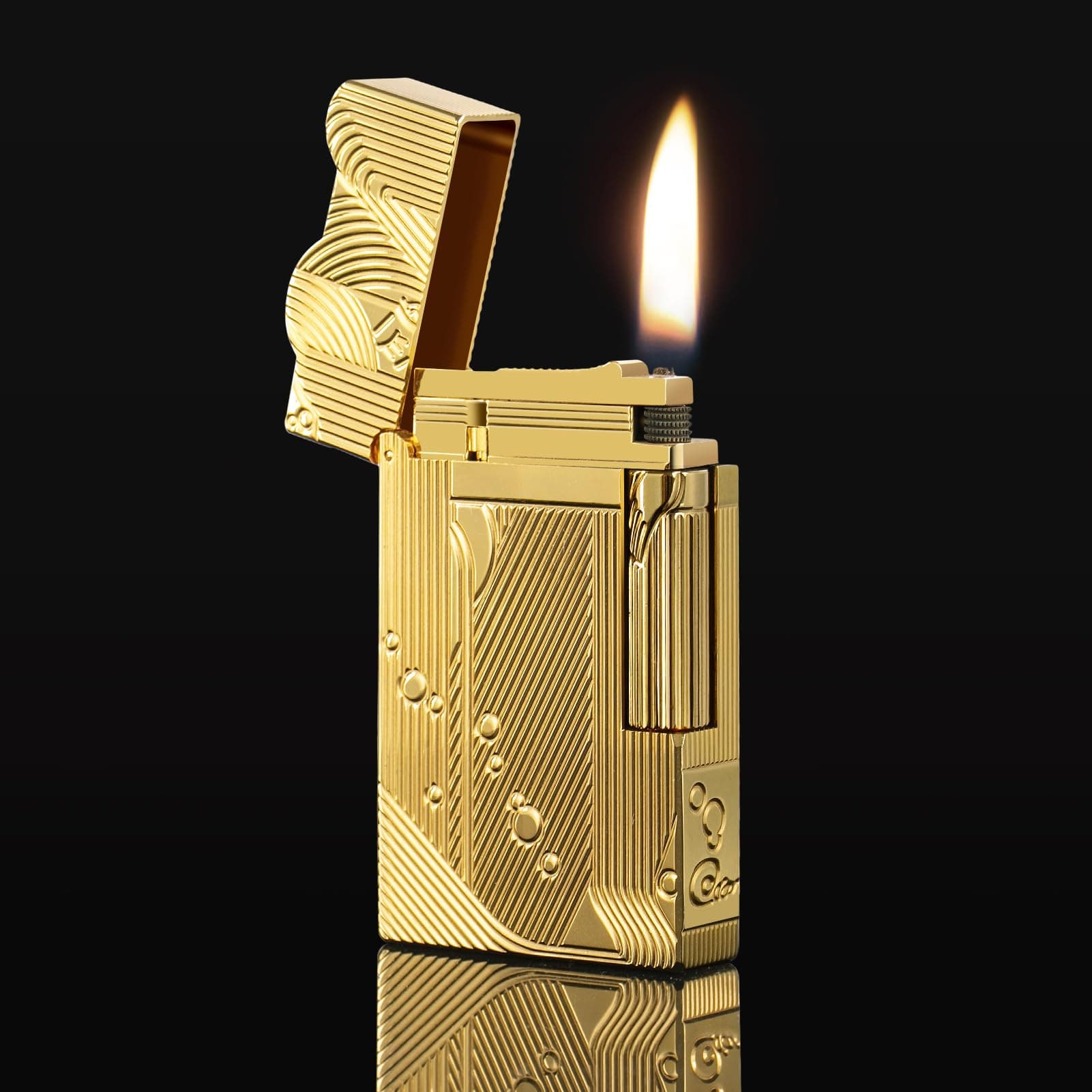 Yusud One Piece Sanji Lighter - Vintage Trench Cool Lighters Fluid Refill, Antique Copper Lighter, Unique Table Gifts For Men Woman Dad (Fuel Not Included)