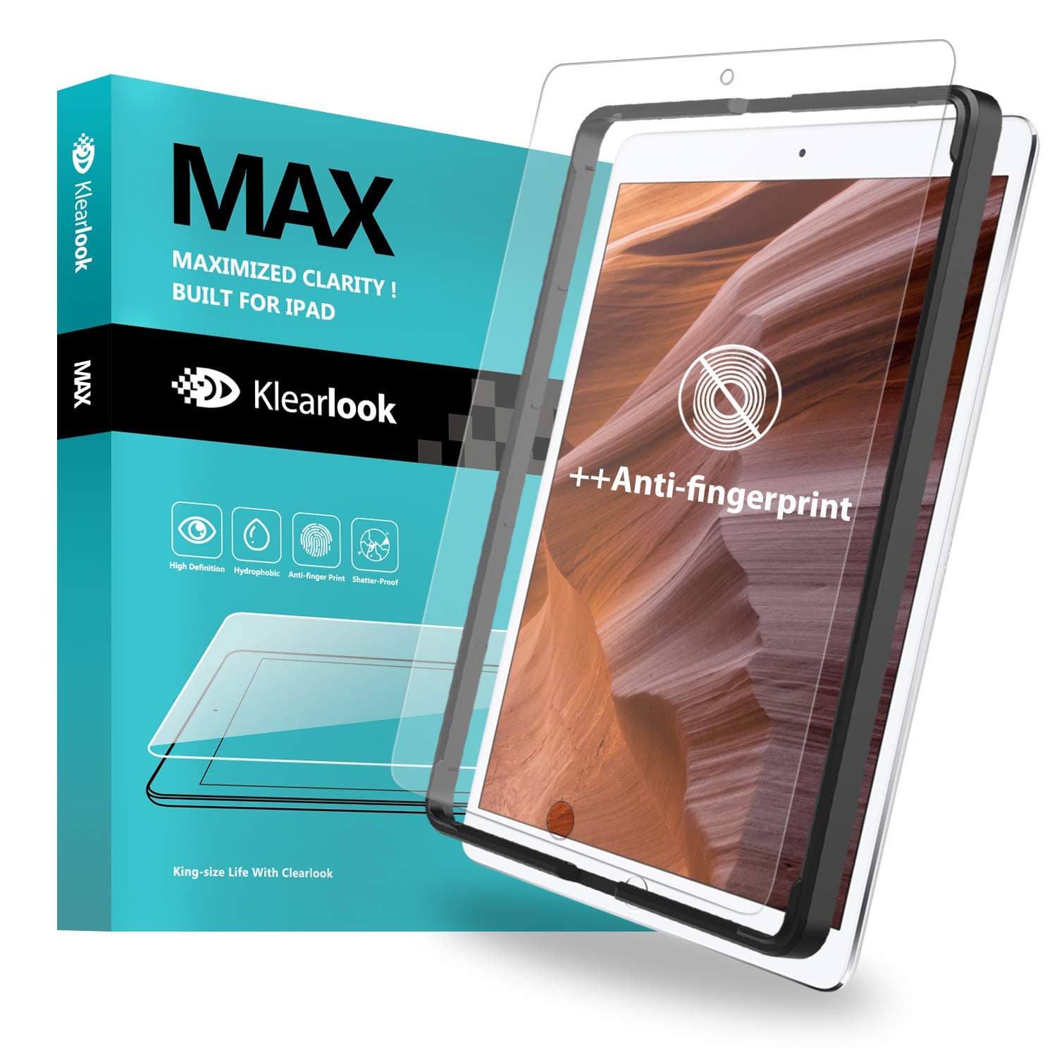 Matte Glass Screen Protector for iPad 9.7/iPad Pro 9.7/iPad Air 2/iPad Air,Klearlook Anti-Glare Tempered Glass Screen Cover,(Anti-Reflection,Smooth Touch,Easy-Install) Screen FilmCompatible iPad 9.7"