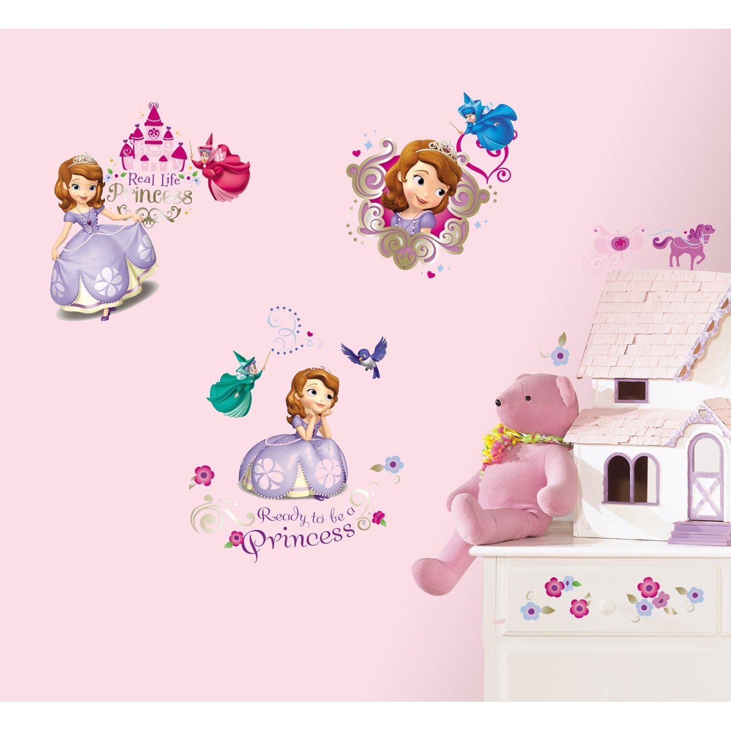 Disney Junior Sofia the First Wall Decals, 37 Count