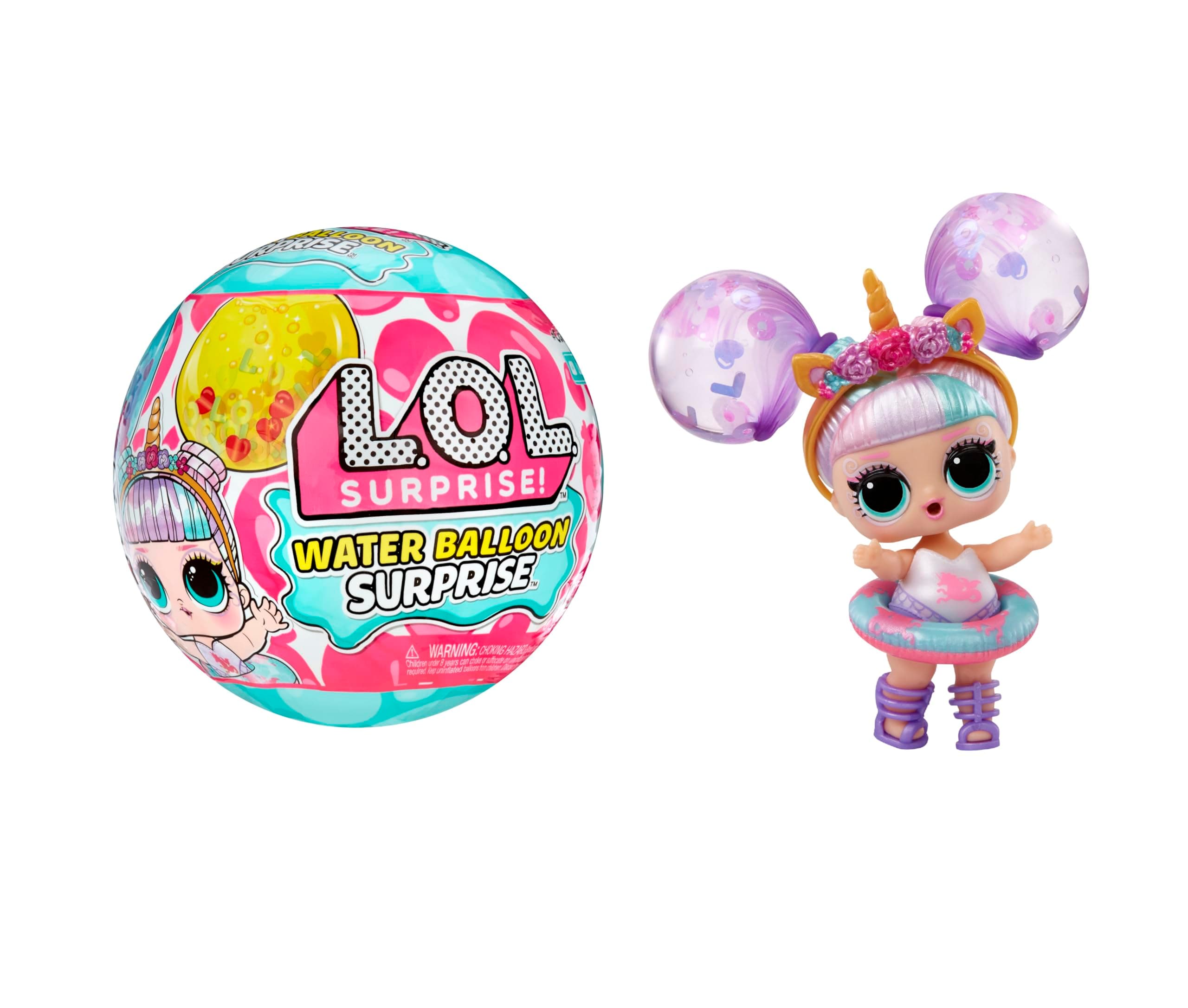 LOL Surprise Water Balloon Surprise - Limited Edition Dolls with Water Balloons Hair - Includes Glitter Balloons and Water Games - for Girls 3+ Years Old