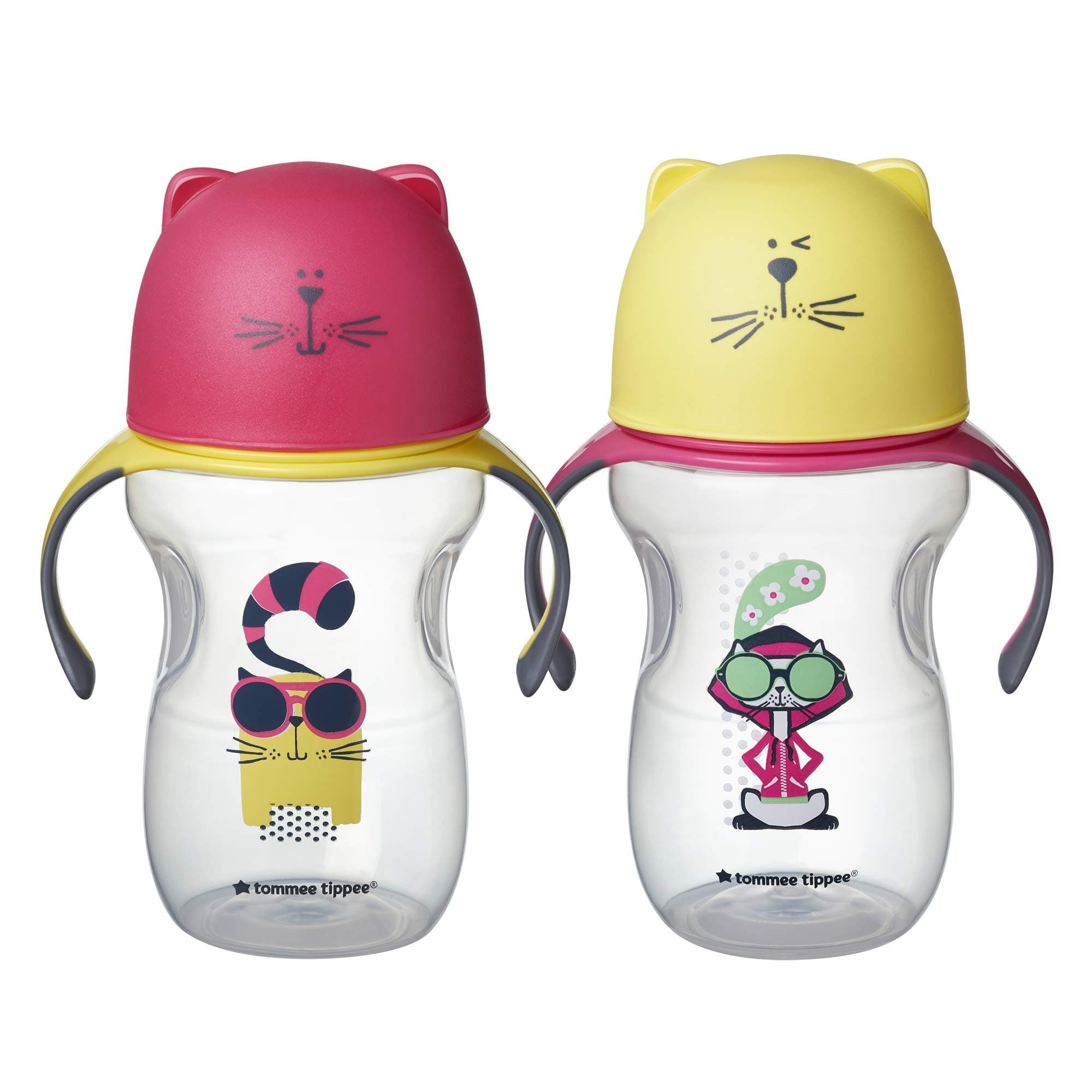 Tommee Tippee Natural Transition Soft Spout Sippy Cup, Girl – 12+ months, 2pk