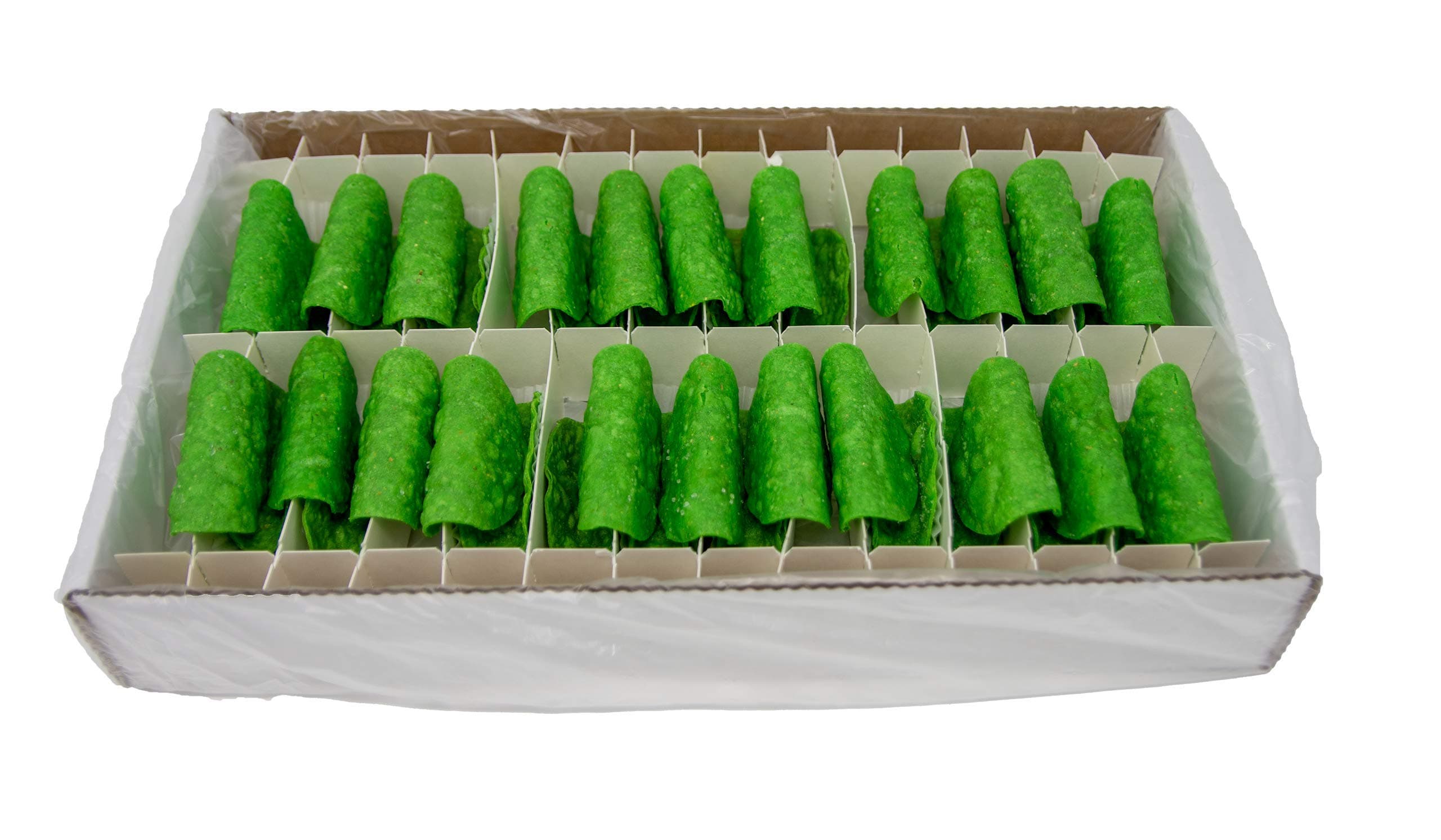 Bulk Gourmet Green Taco Shells - Mini (150ct) for DIY Weddings, Events, Parties, Catering, Corporate Events