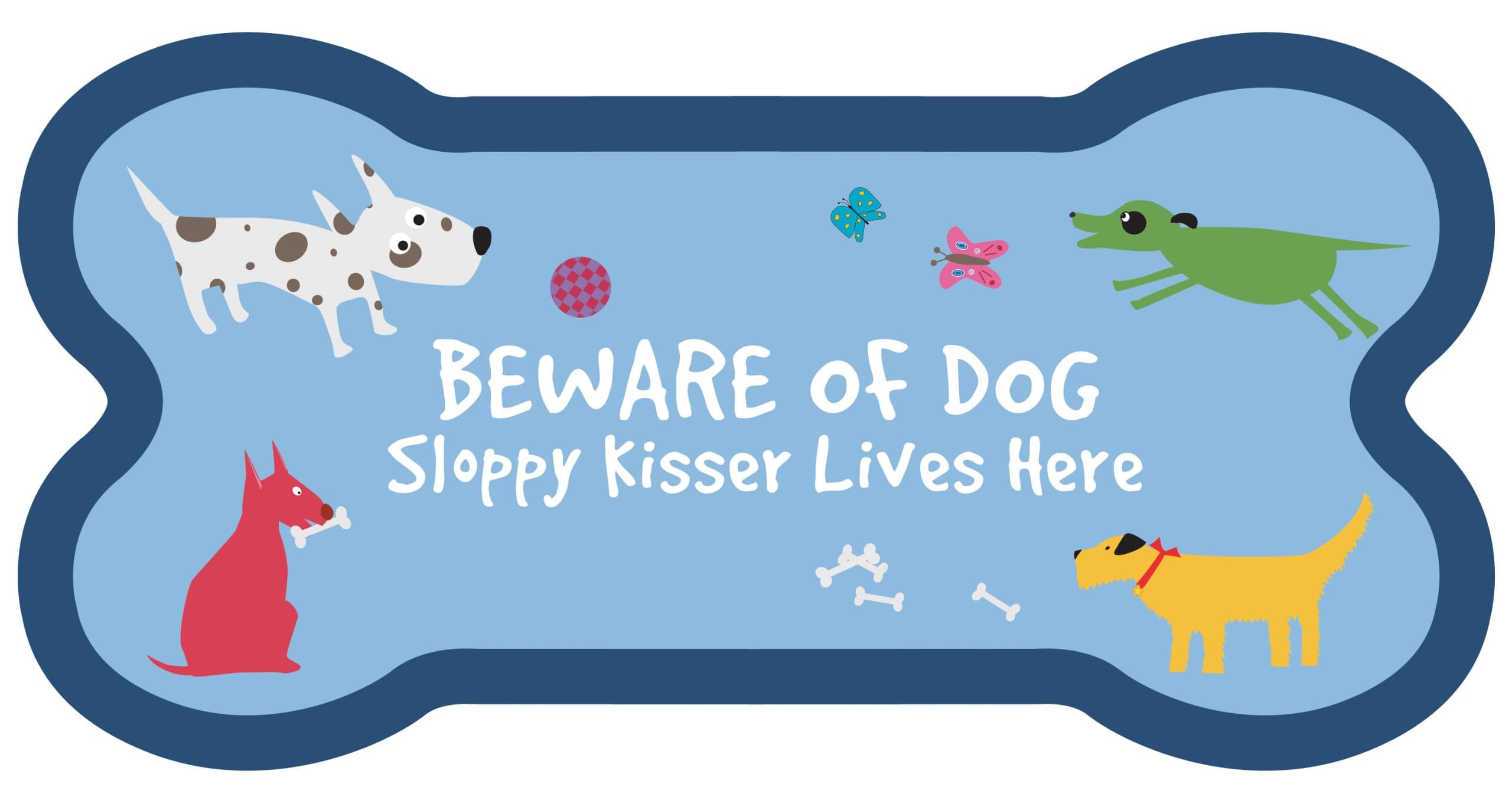 Little Gifts Wall Sign, Beware of Dog