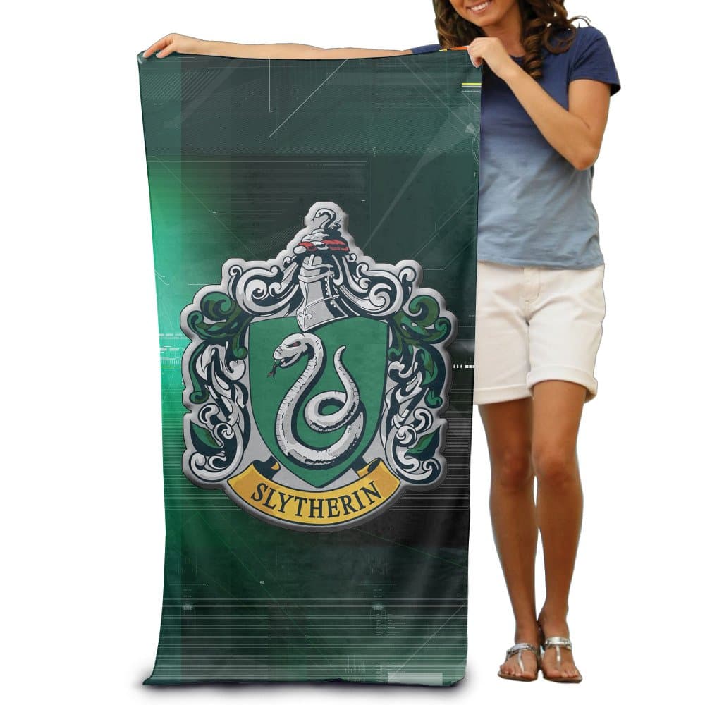 Adults Harry Potter Slytherin Fiber Maximum Softness And Absorbency Beach/Bath/Pool Towel