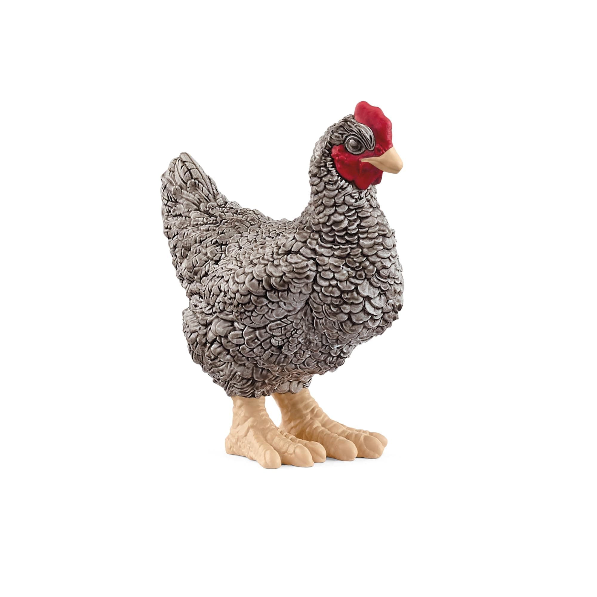 Farm World - 2" Plymouth Rock Chicken Toy for Kids. Realistic, Hand-Painted Farm Animal Toys for Boys and Girls. Fun Figure for Screen-Free Learning for Children and Toddlers Ages 3+ 13997