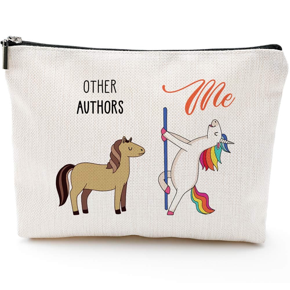 Authors Gifts for Women,Authors Fun Gifts, Authors Bags for Women,Authors Makeup Bag, Make Up Pouch, Authors Birthday Gifts