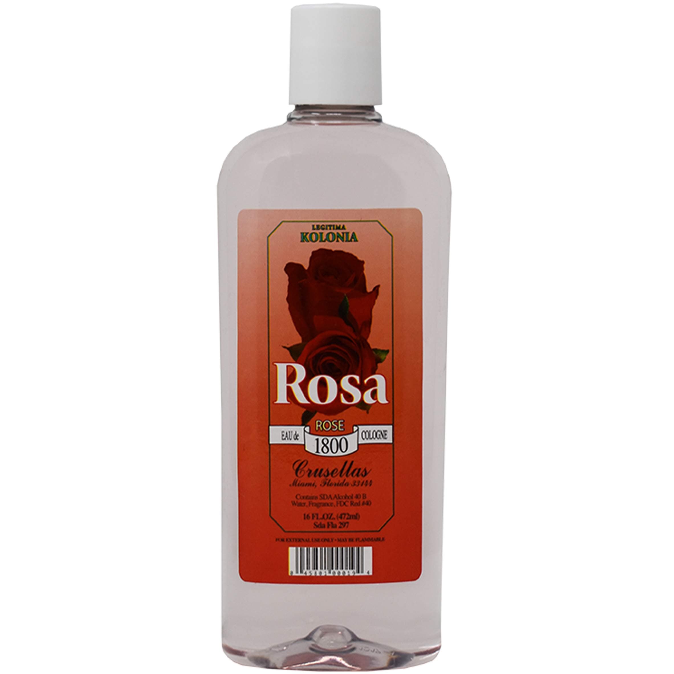 Legitima Kolonia 1800 Rosa (Rose) Splash Cologne (16 Fl. Oz.)