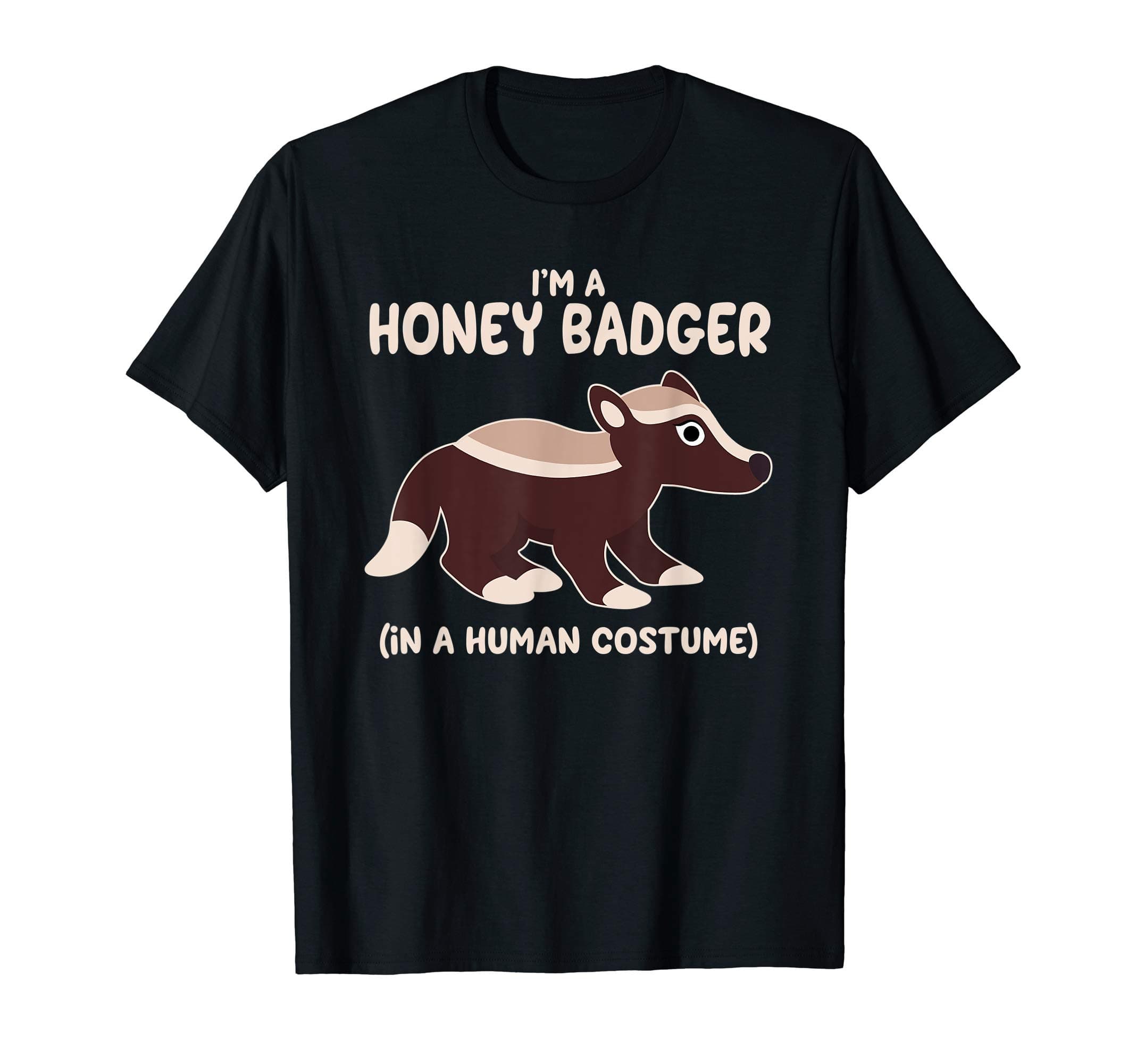 Honey Badger Costume Funny Halloween Graphic T-Shirt