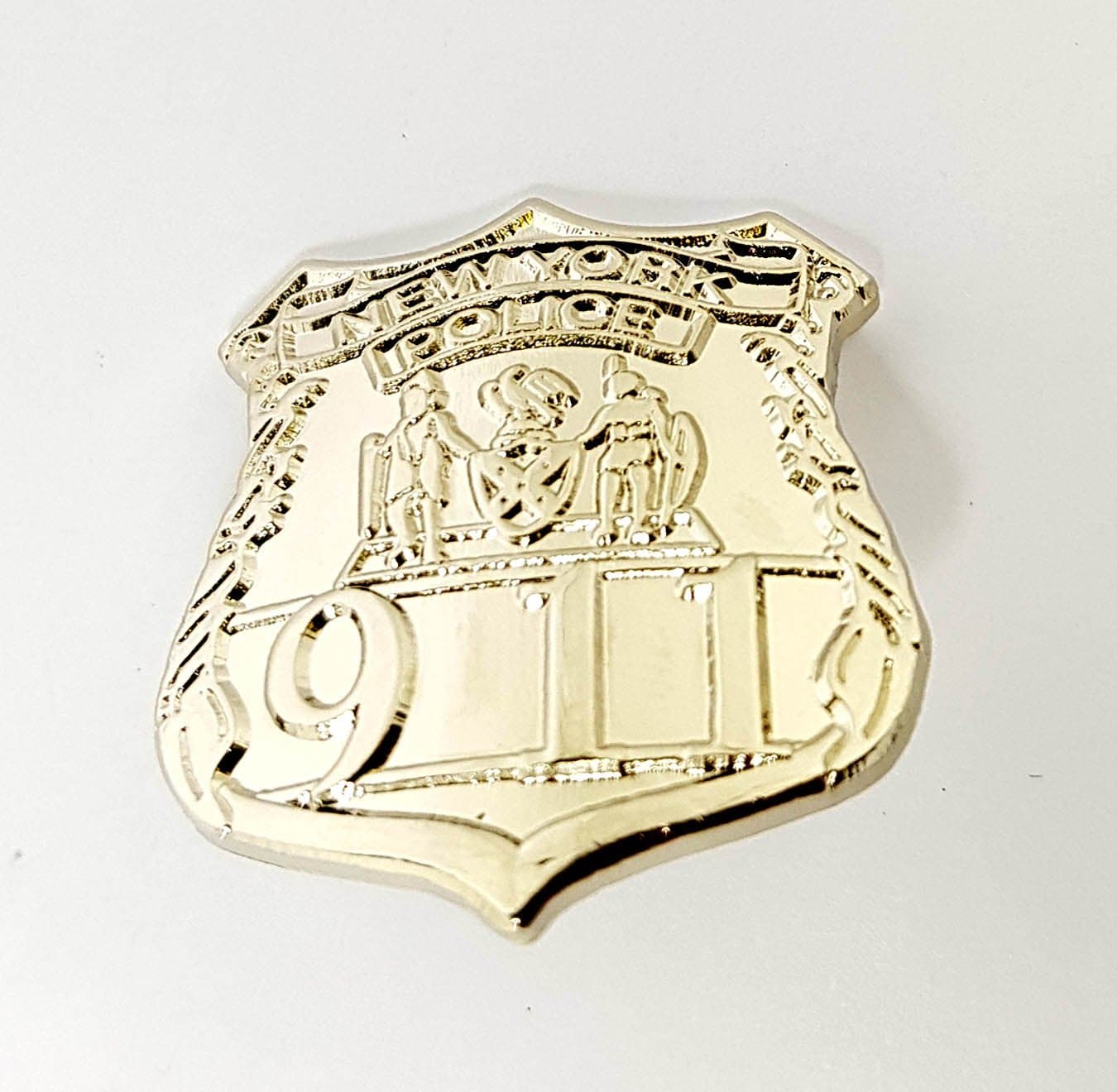US New York Police Department NYPD Shield 911 Metal Enamel Pin Badge Brooch