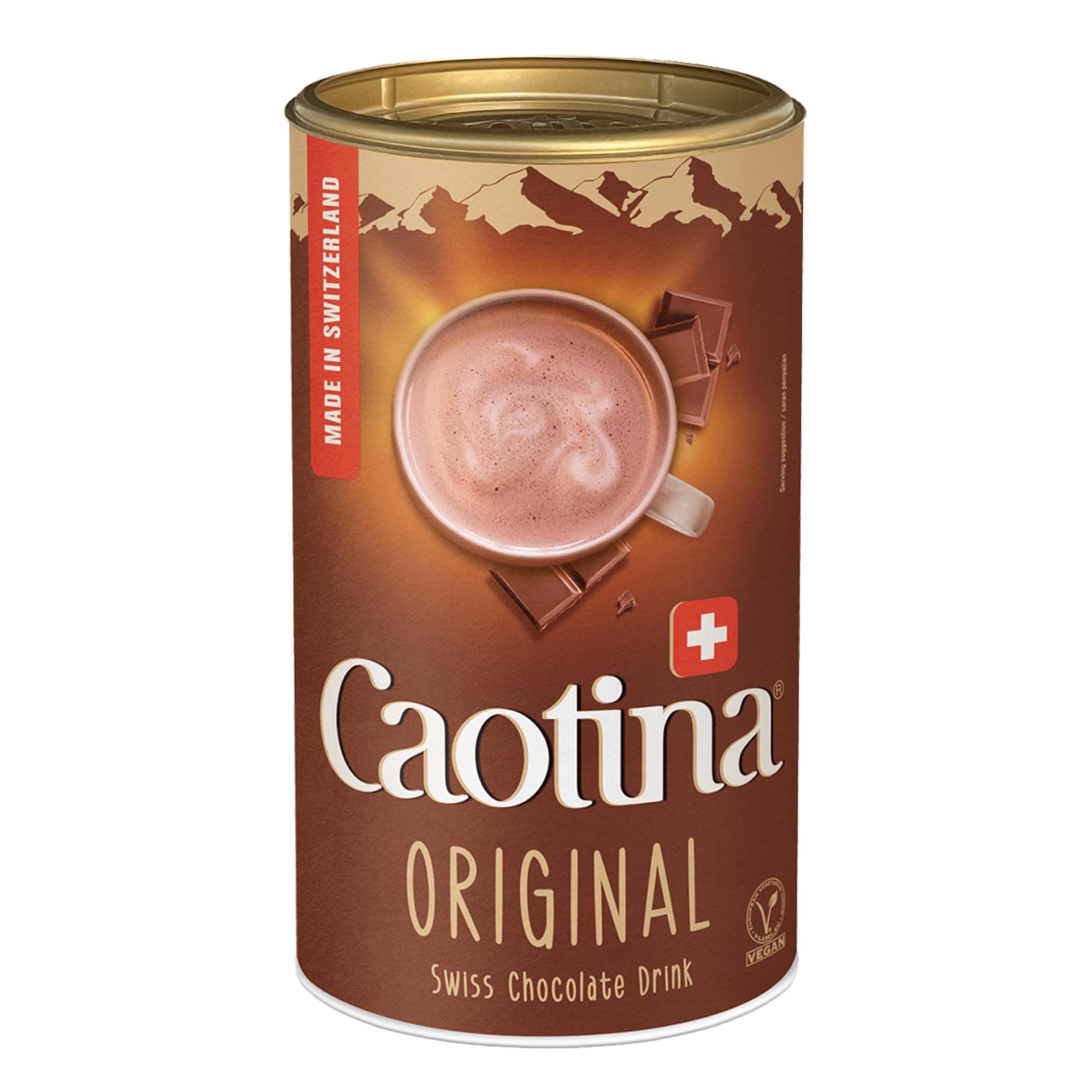 Caotina Original Cocoa Powder, Swiss Chocolate, Hot Chocolate, Box, 500g by Caotina