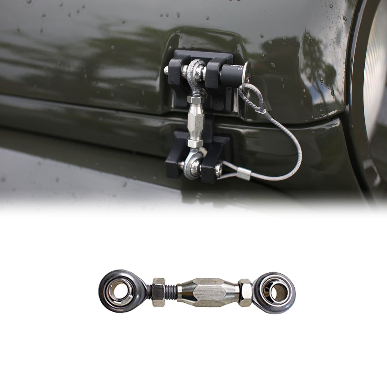 Sukemichi Hood Latch Kit 1996-2006 for Jeep Wrangler TJ Replacement Secure Kit