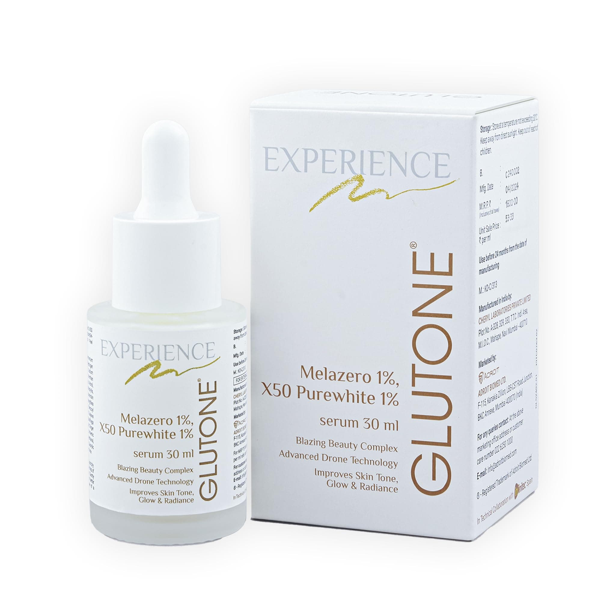 Skin Brightening Serum | Liposomal Glutathione | Evens Skin Tone| 30ml