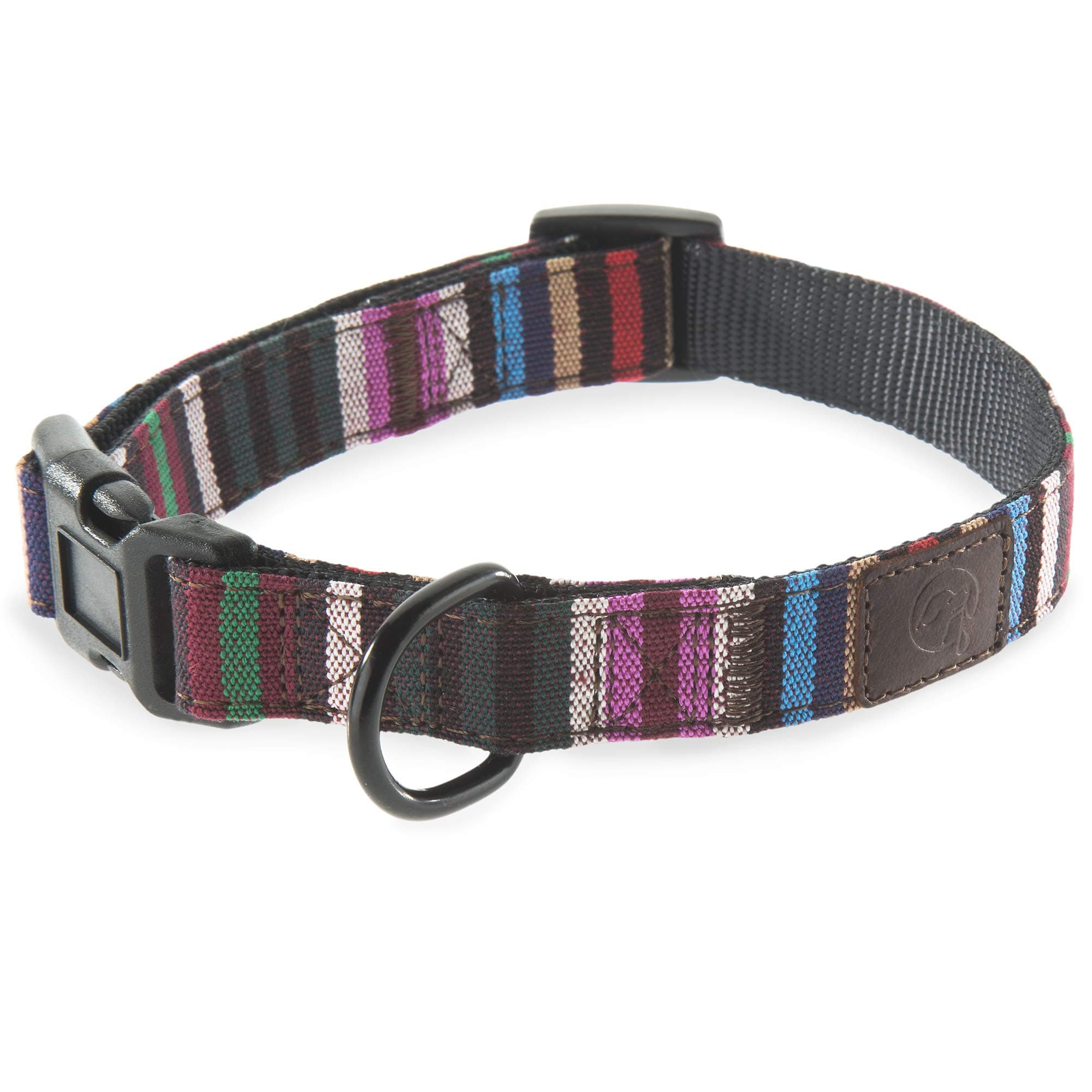 Embark Urban Dog Collar - Fun, Vibrant, Cute, Strong and Durable Dog Collars for Small, Medium and Large Dogs (Striped, Medium)