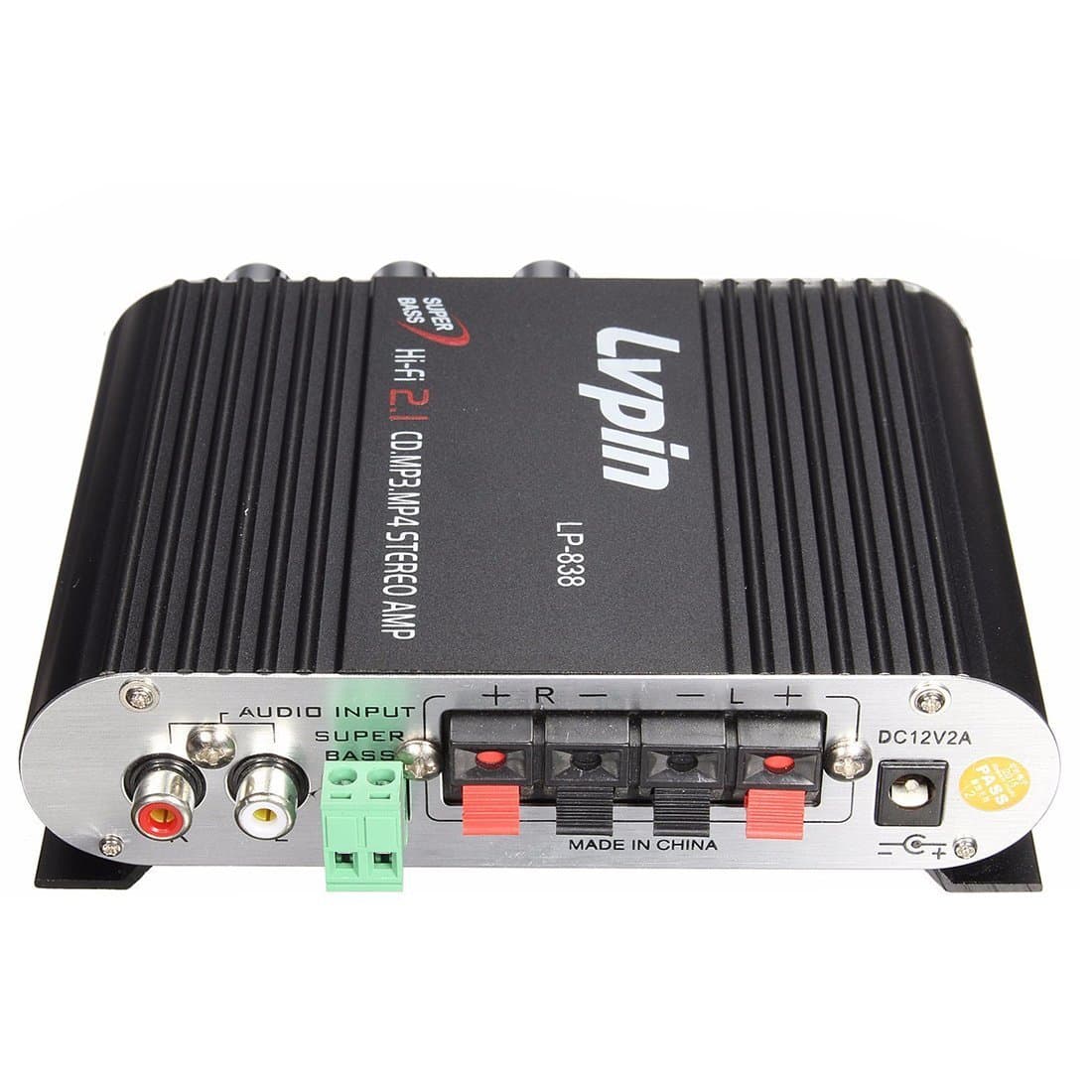 Stereo Amplifier - LVPIN 12V 200W Mini Hi-Fi Stereo Amplifier MP3 Car Radio Channels 2 House Super Bass