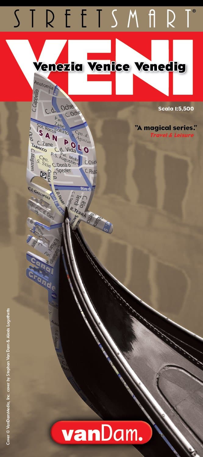 Streetsmart Venice Map by Vandam