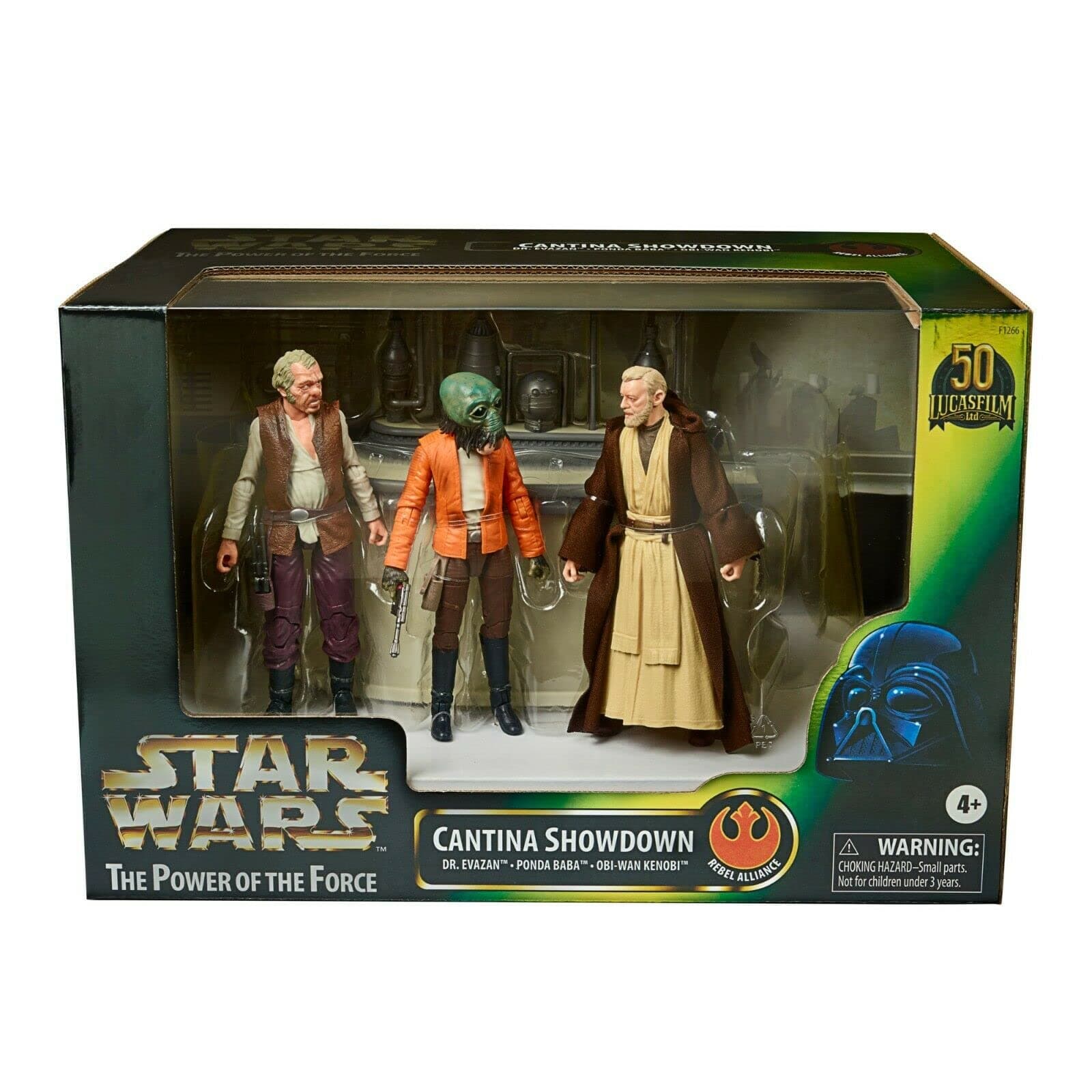 – Exclusive The Black Series The Power of The Force Obi-Wan Kenobi Cantina Showdown Figure Set